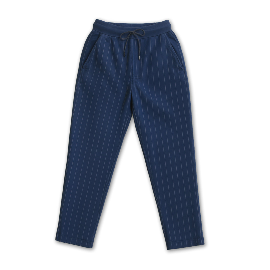 Stripe Denim Pants - (Blue)