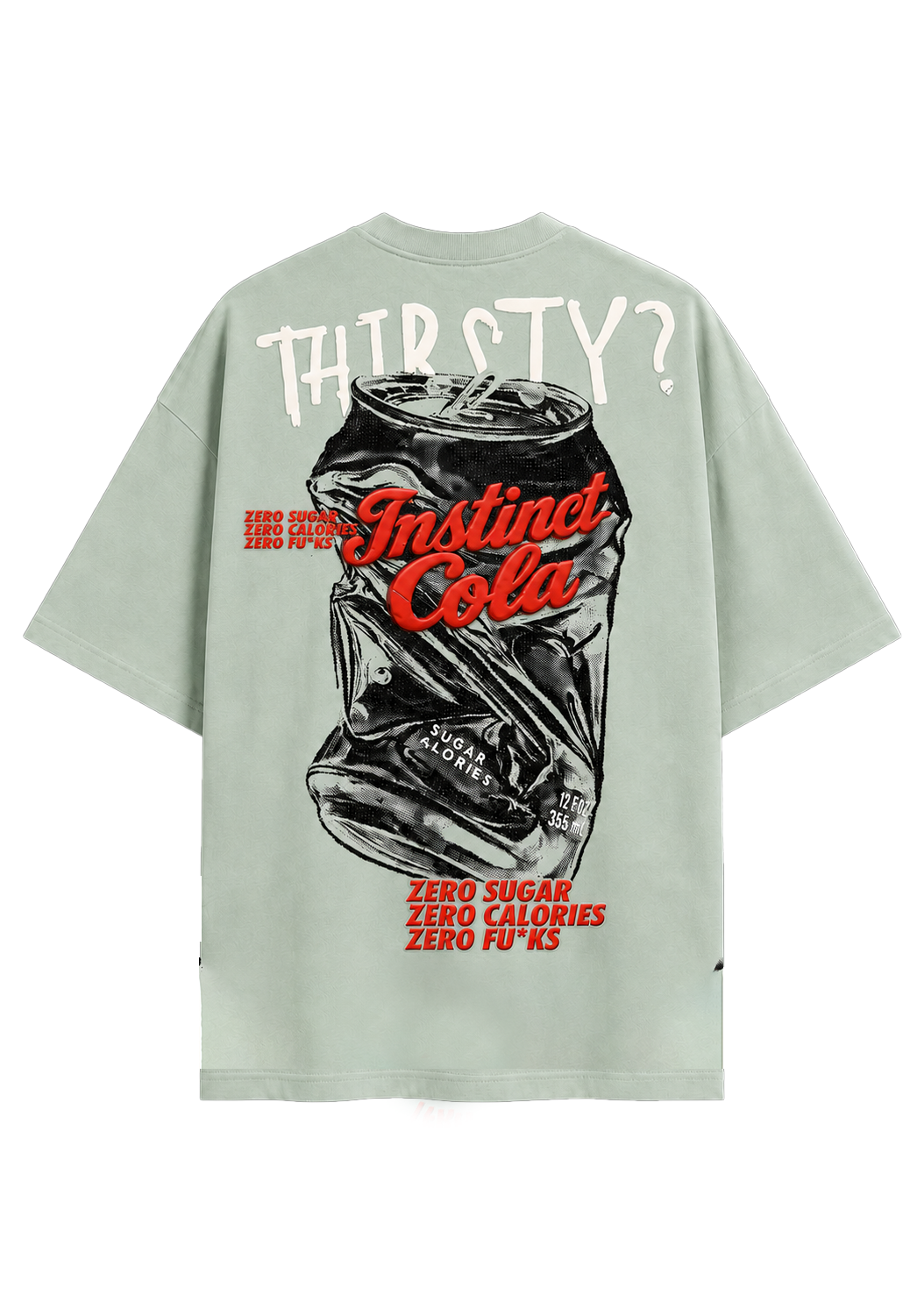 Diet Cola - Oversized Tshirt (Mint Green)