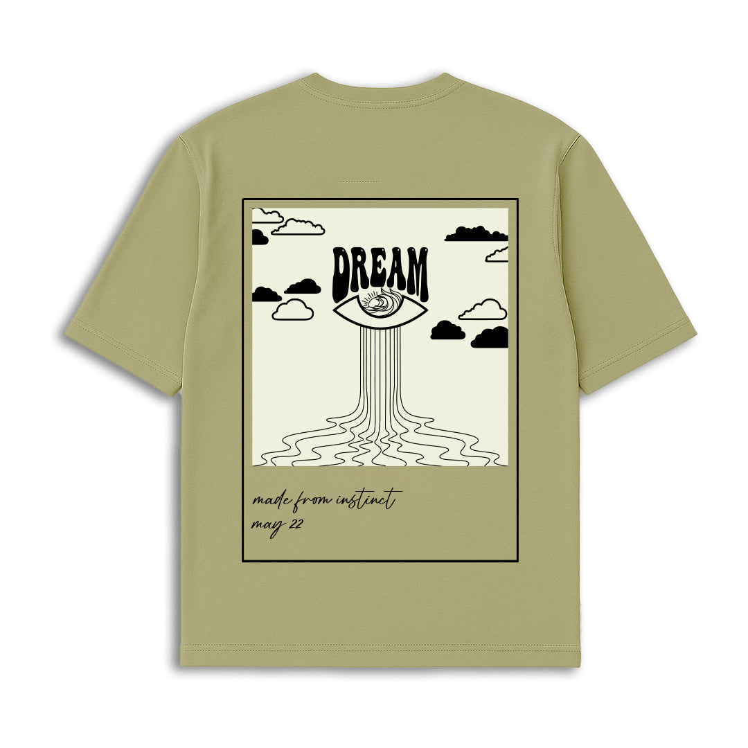 Inverted Polaroid Oversized T-shirt - (Pista)