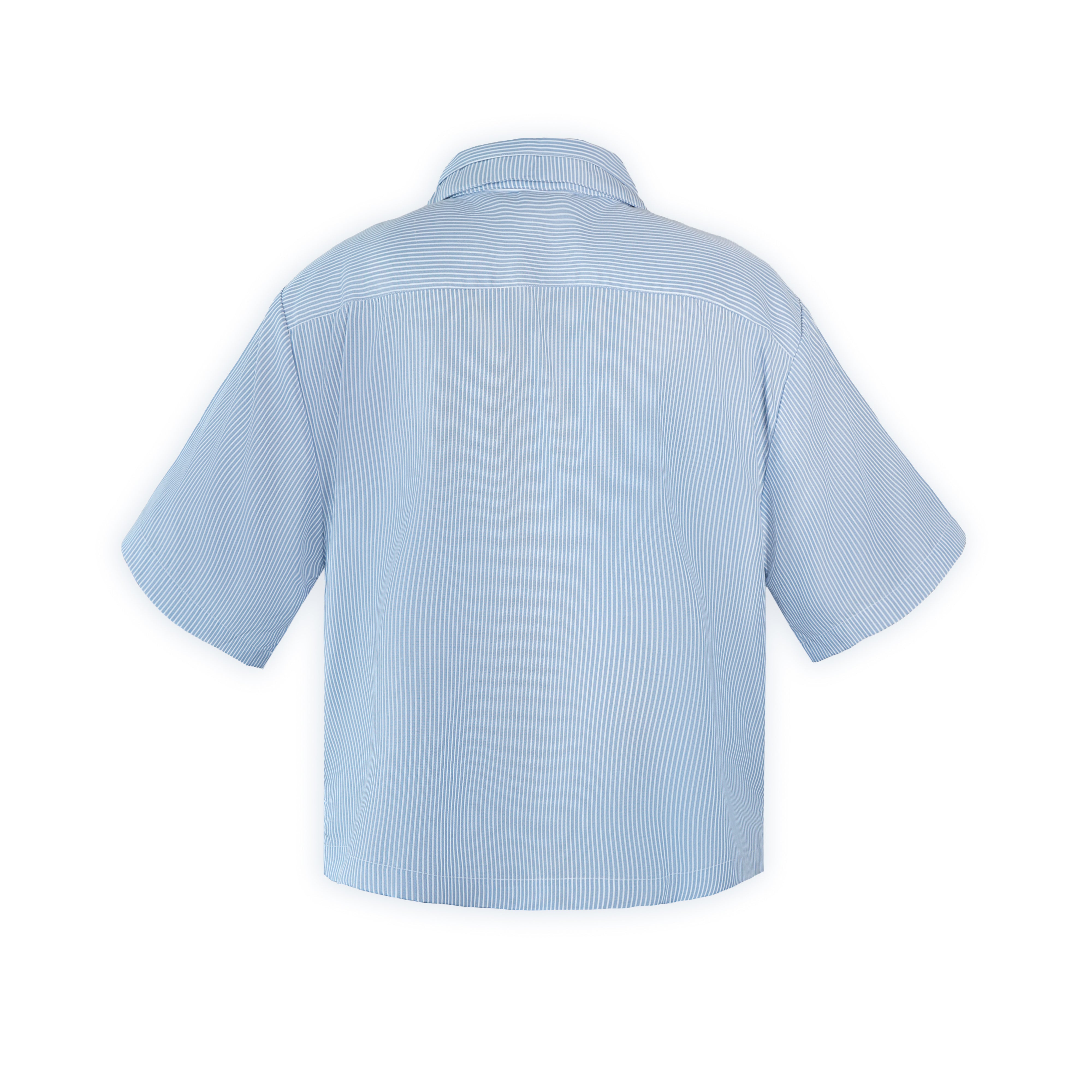 STRIPED CROP FIT SHIRT