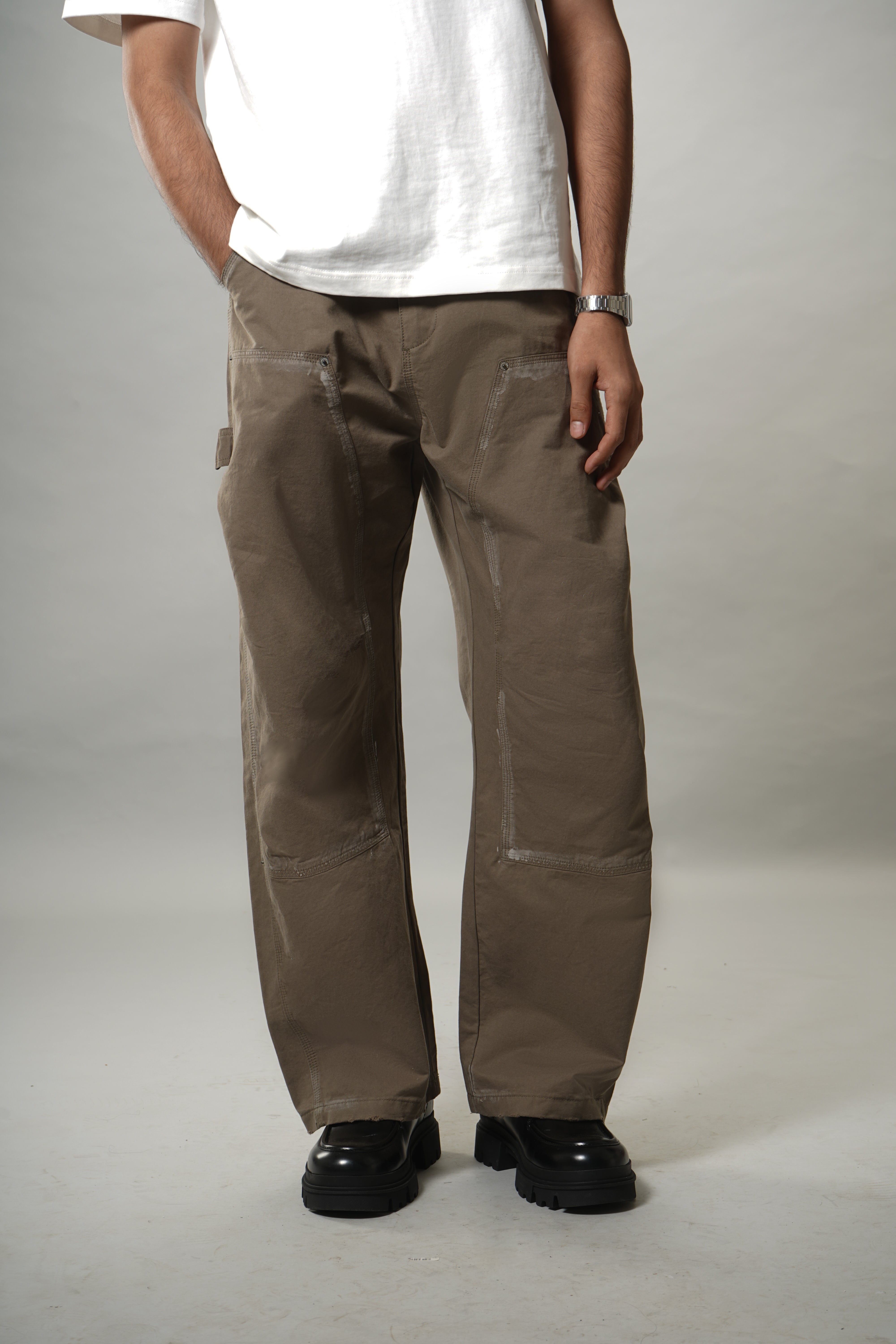 OLIVE CARPENTER PANT