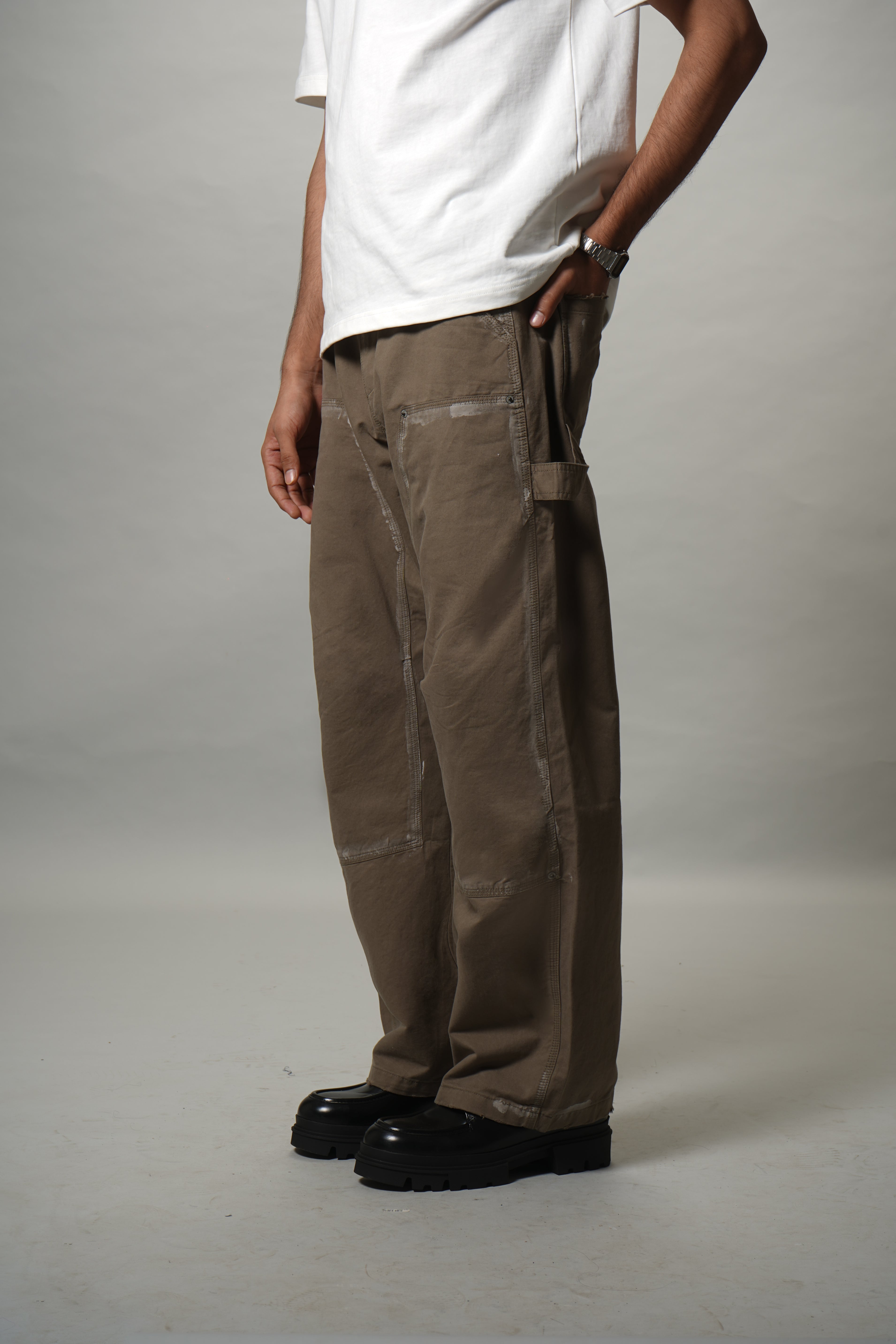 OLIVE CARPENTER PANT