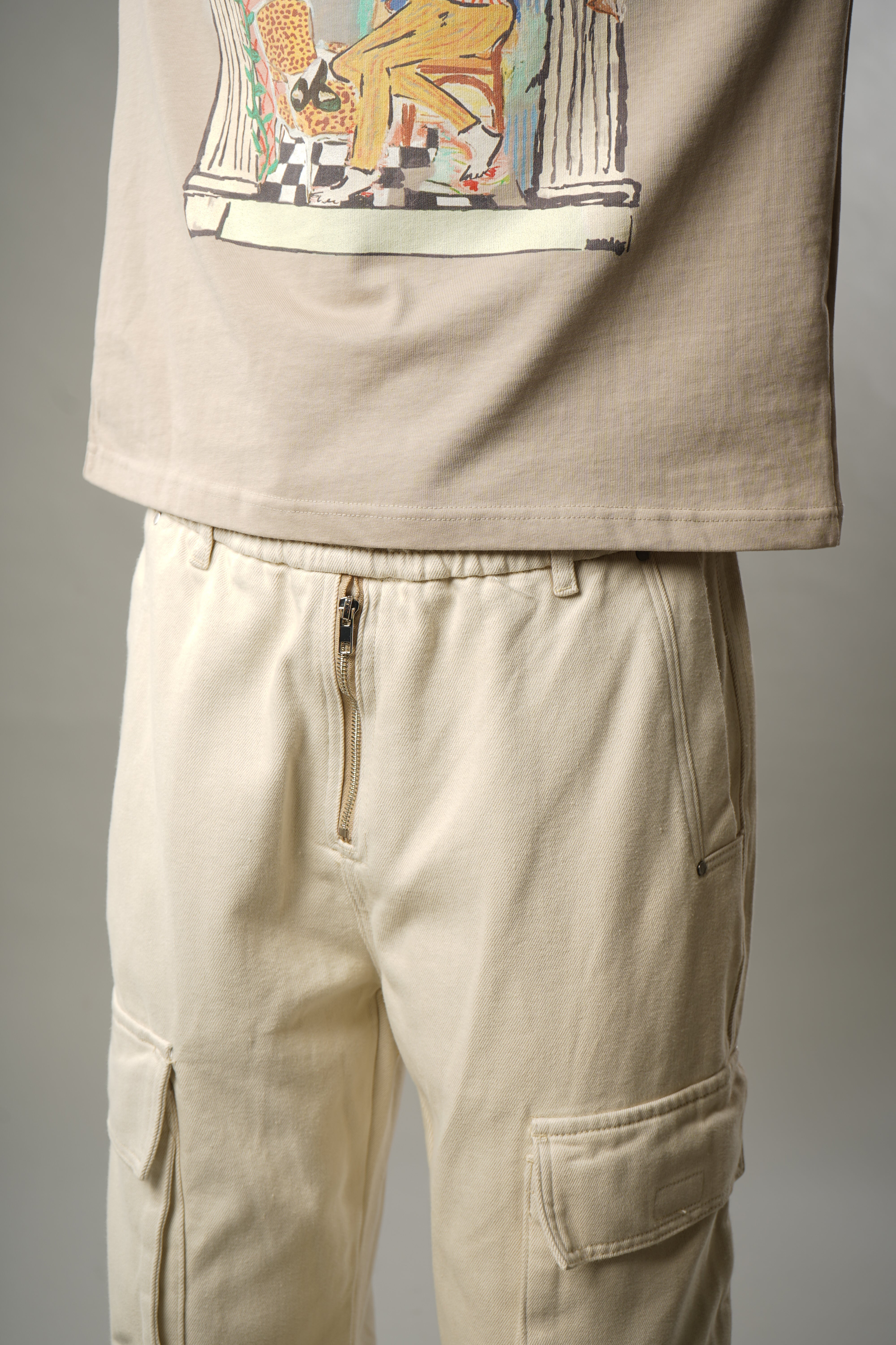 DENIM CARGO PANT