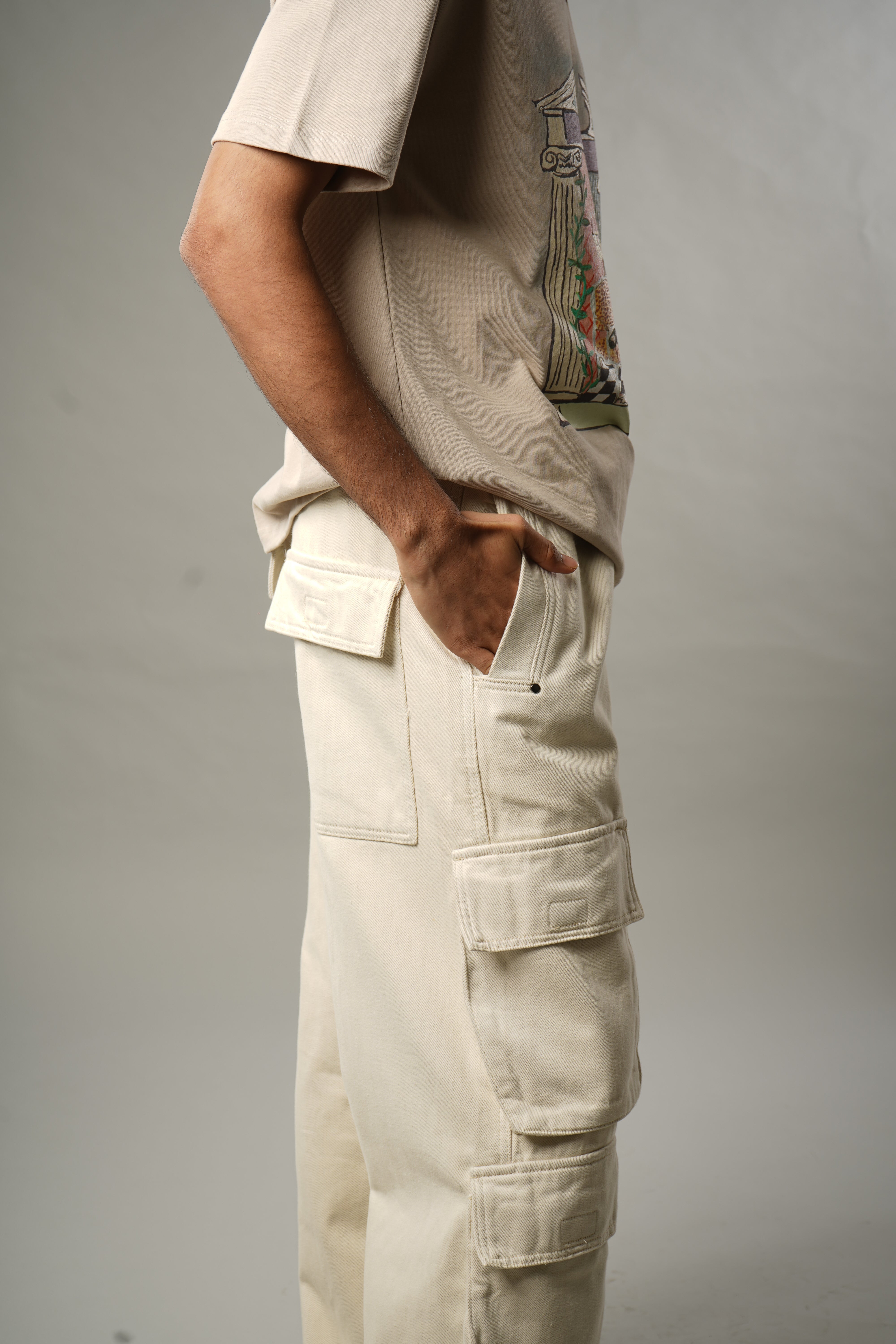DENIM CARGO PANT