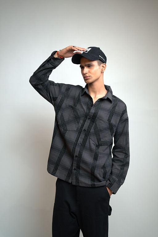 Fusion Flannel Shirt -(Black)