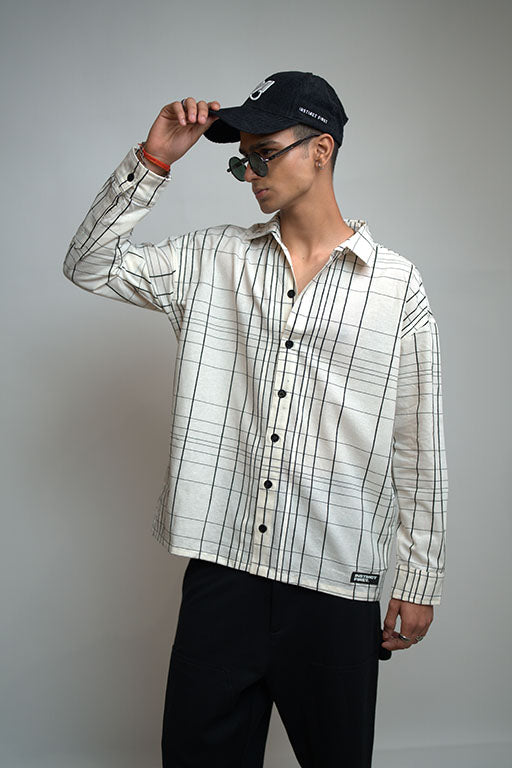 Distorted Shirt -White