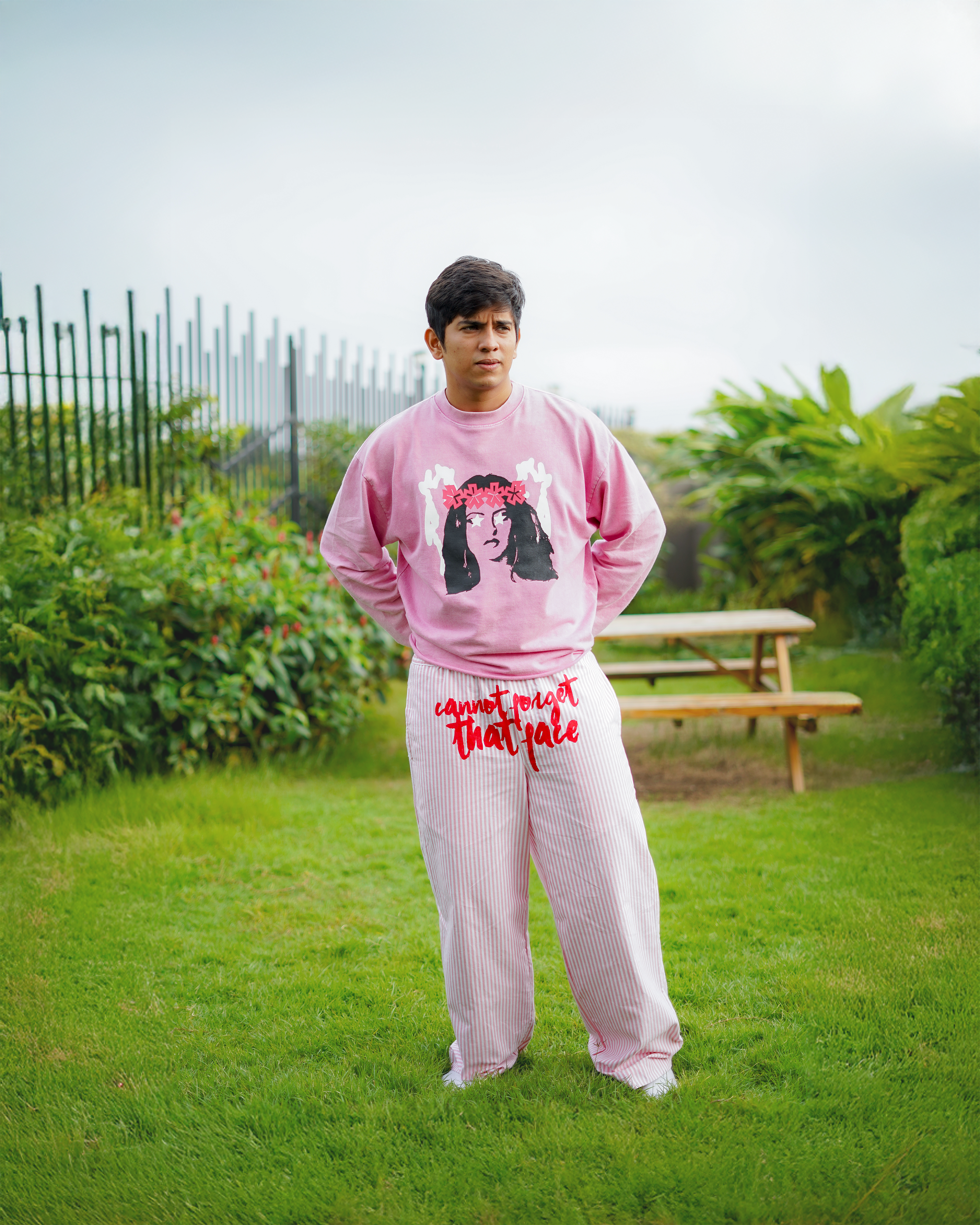 Can't Forget Striped Pants | Pastel Raspberry