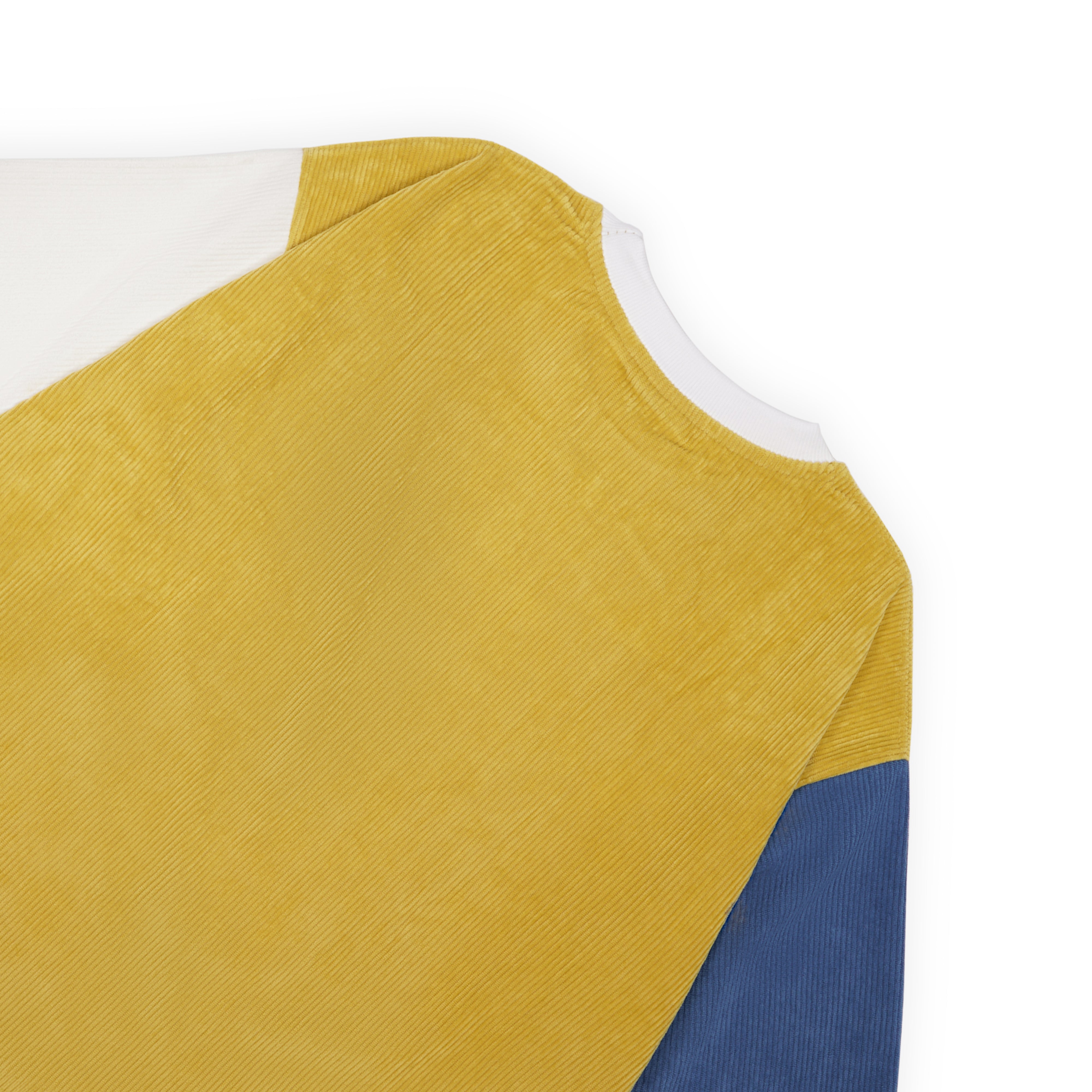 YELLOW CORDUROY T-SHIRT