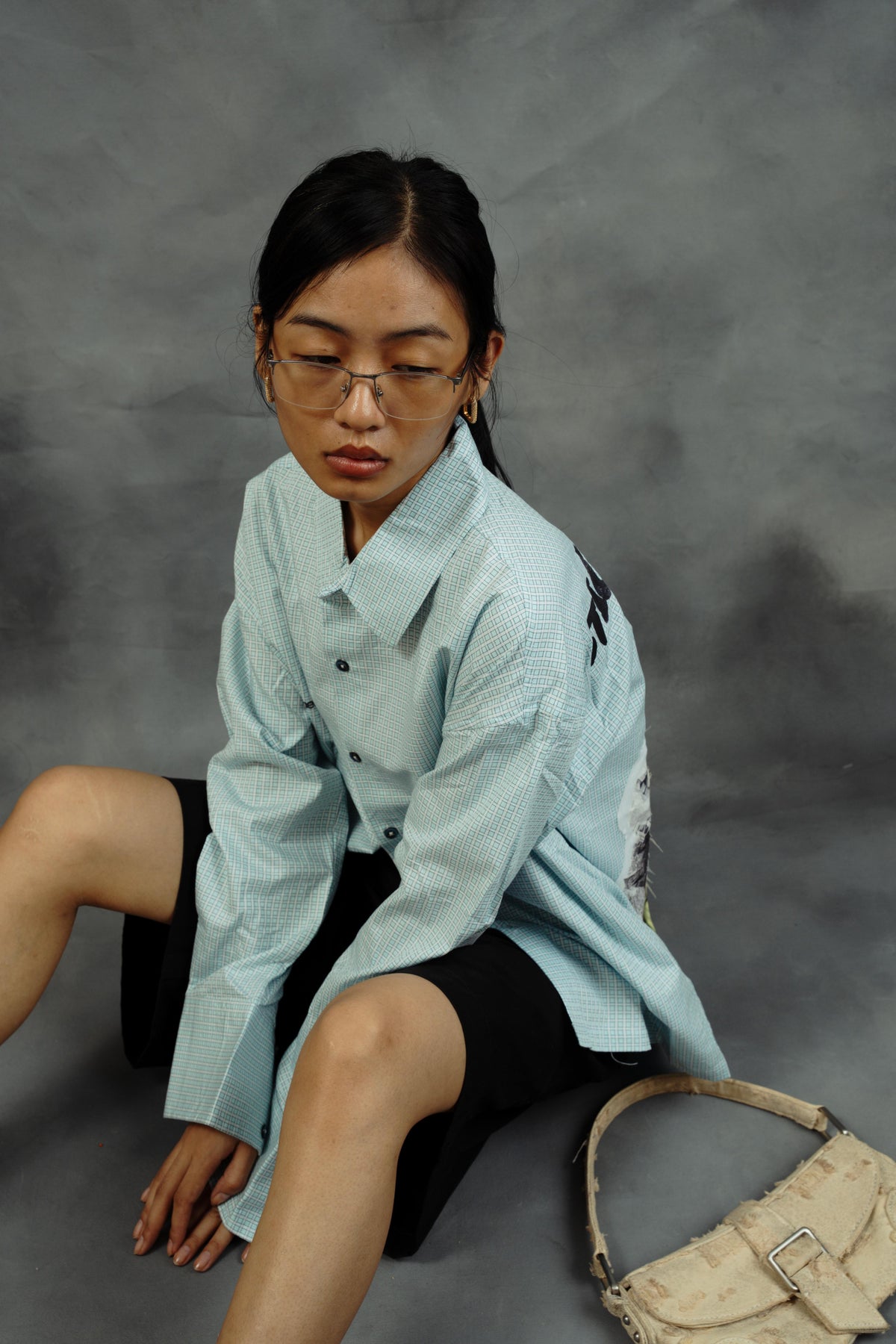 Burnt Toast Box Shirt | Honeycomb Blue