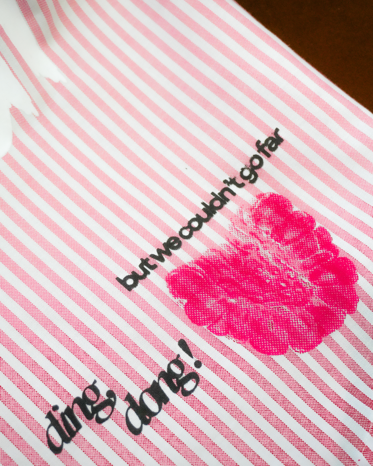 First Bite Striped Shirt | Pastel Raspberry