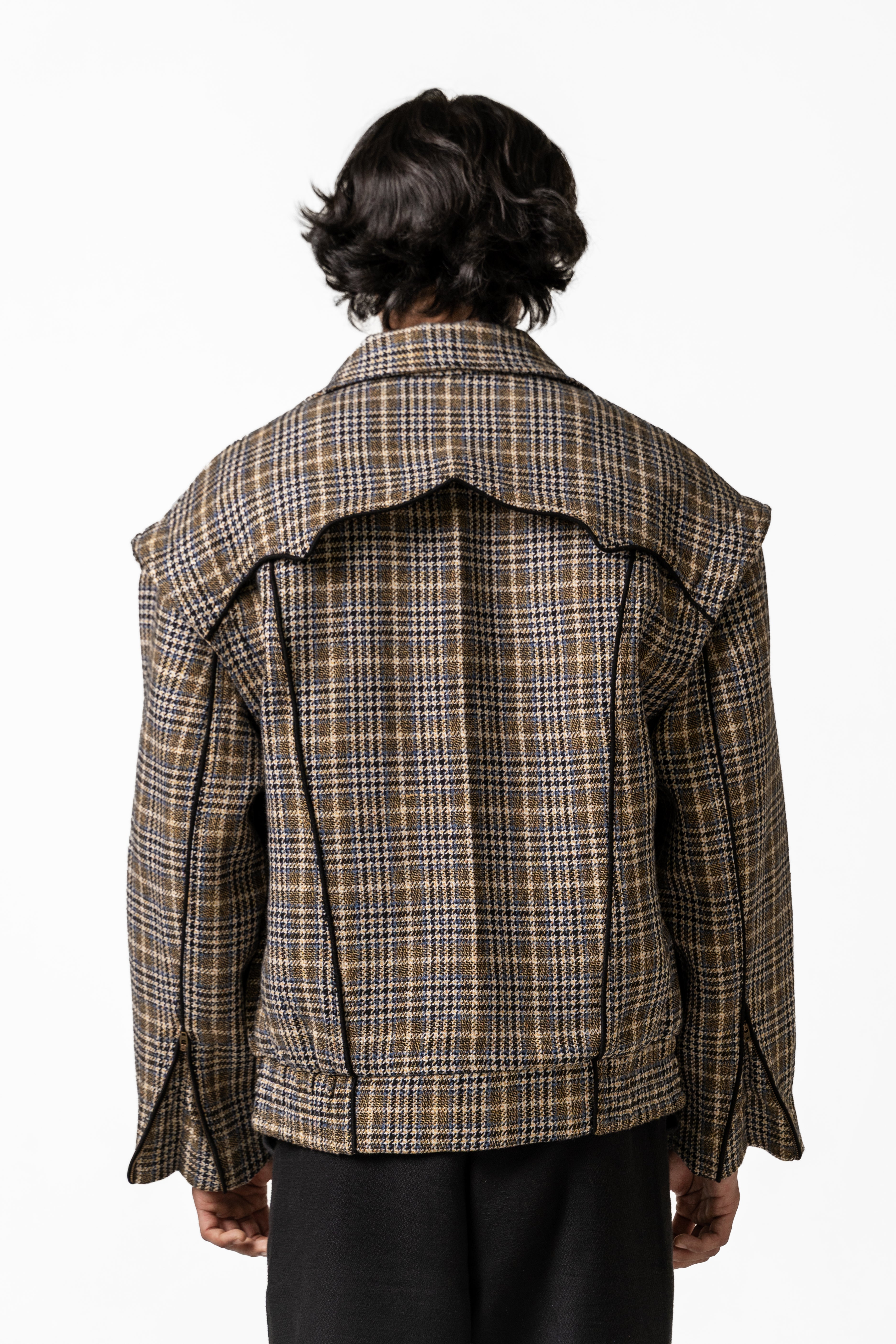 Plaid Bomber Jacket