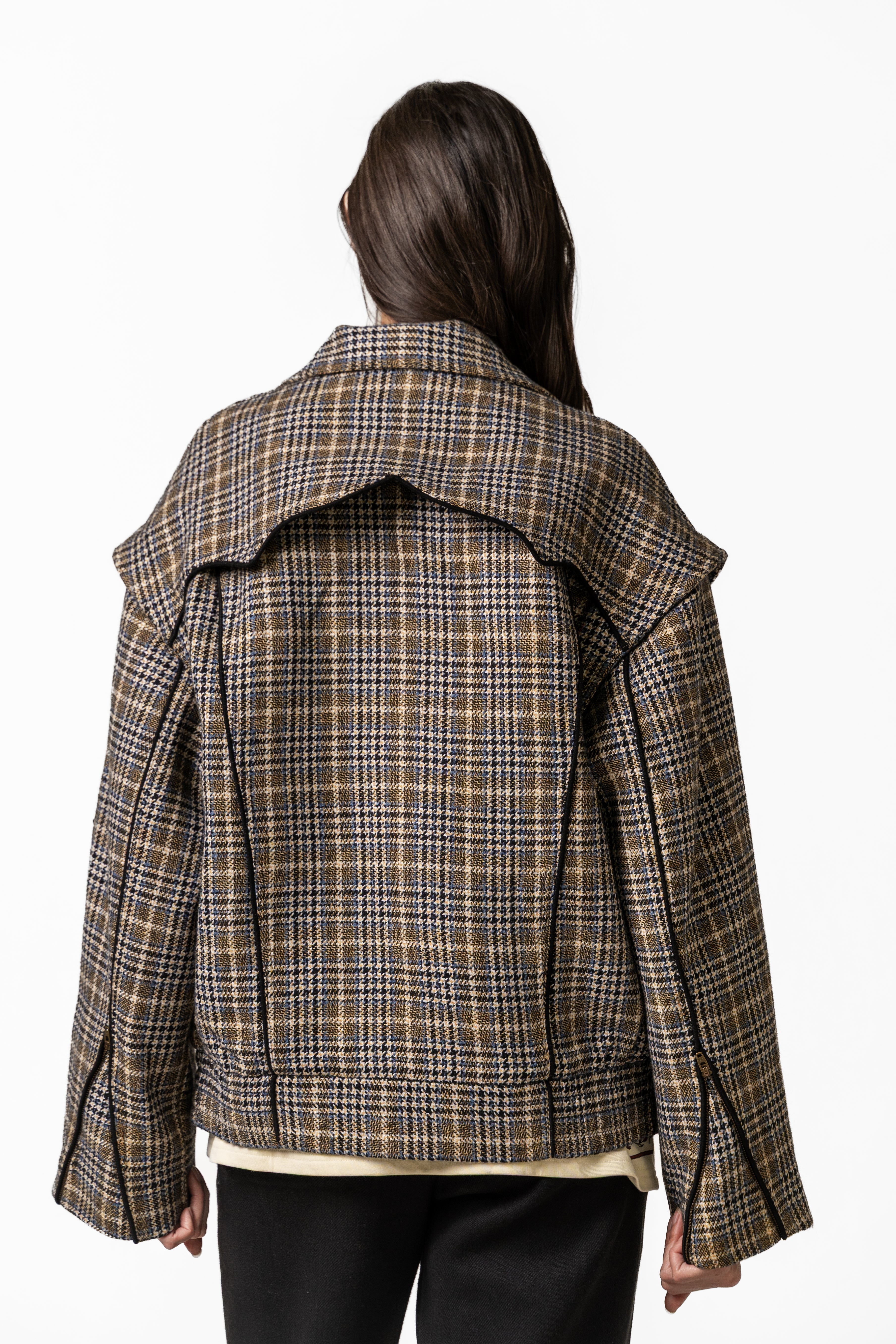 Plaid Bomber Jacket
