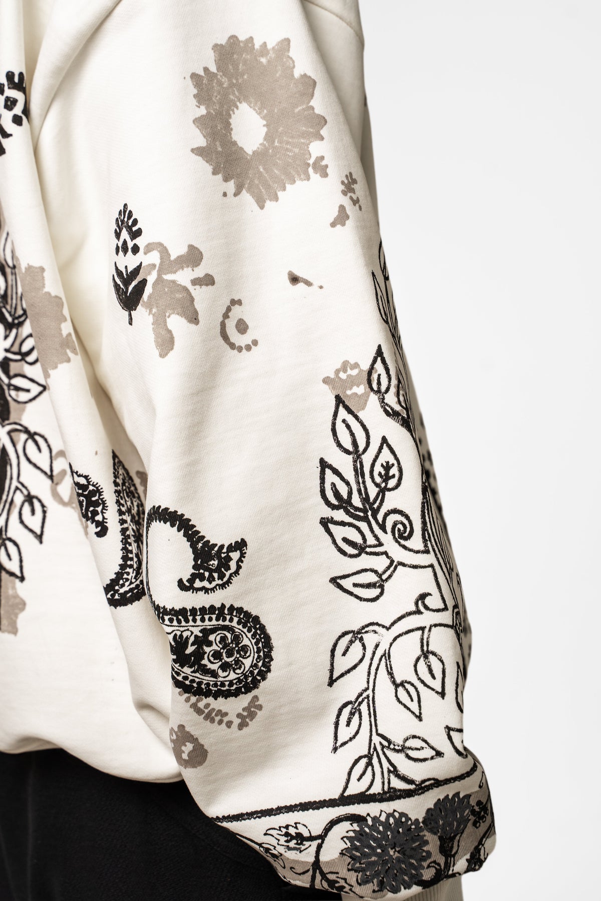 Raanjha' Blockprinted Sweatshirt