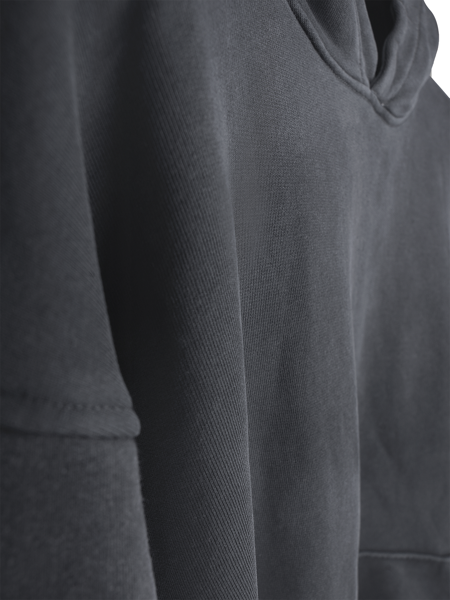 OVERDYED HEAVY WEIGHT HOODIE (BLACK)