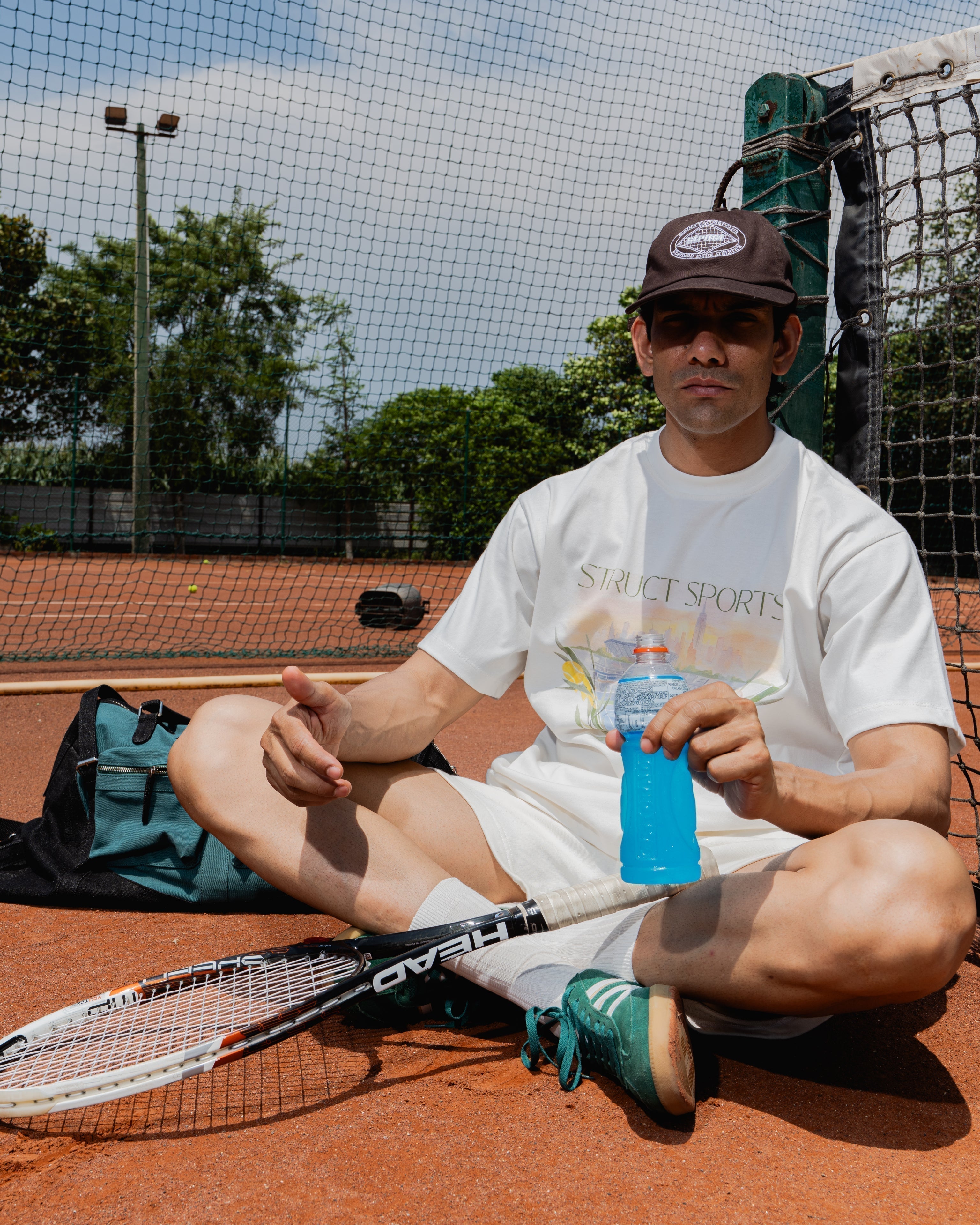 STRUCT RACQUET CLUB CAP - BROWN