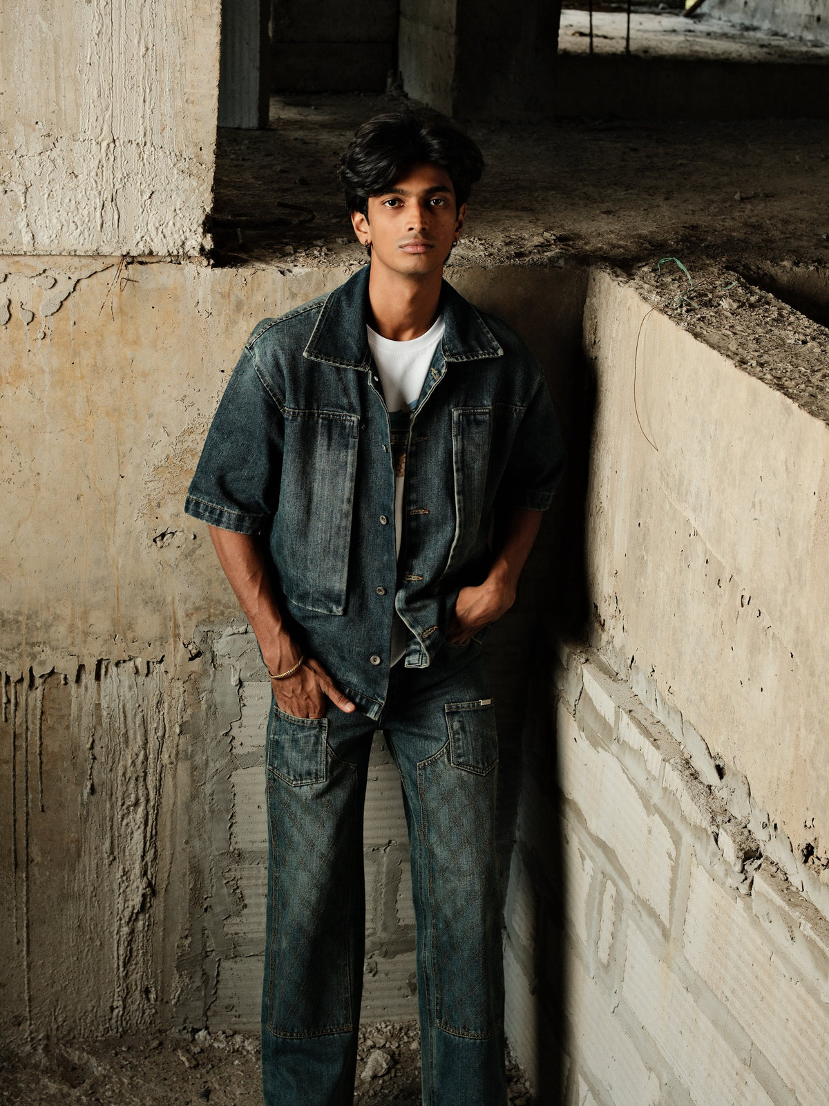 Utility Vault Denim Shirt -(Blue)