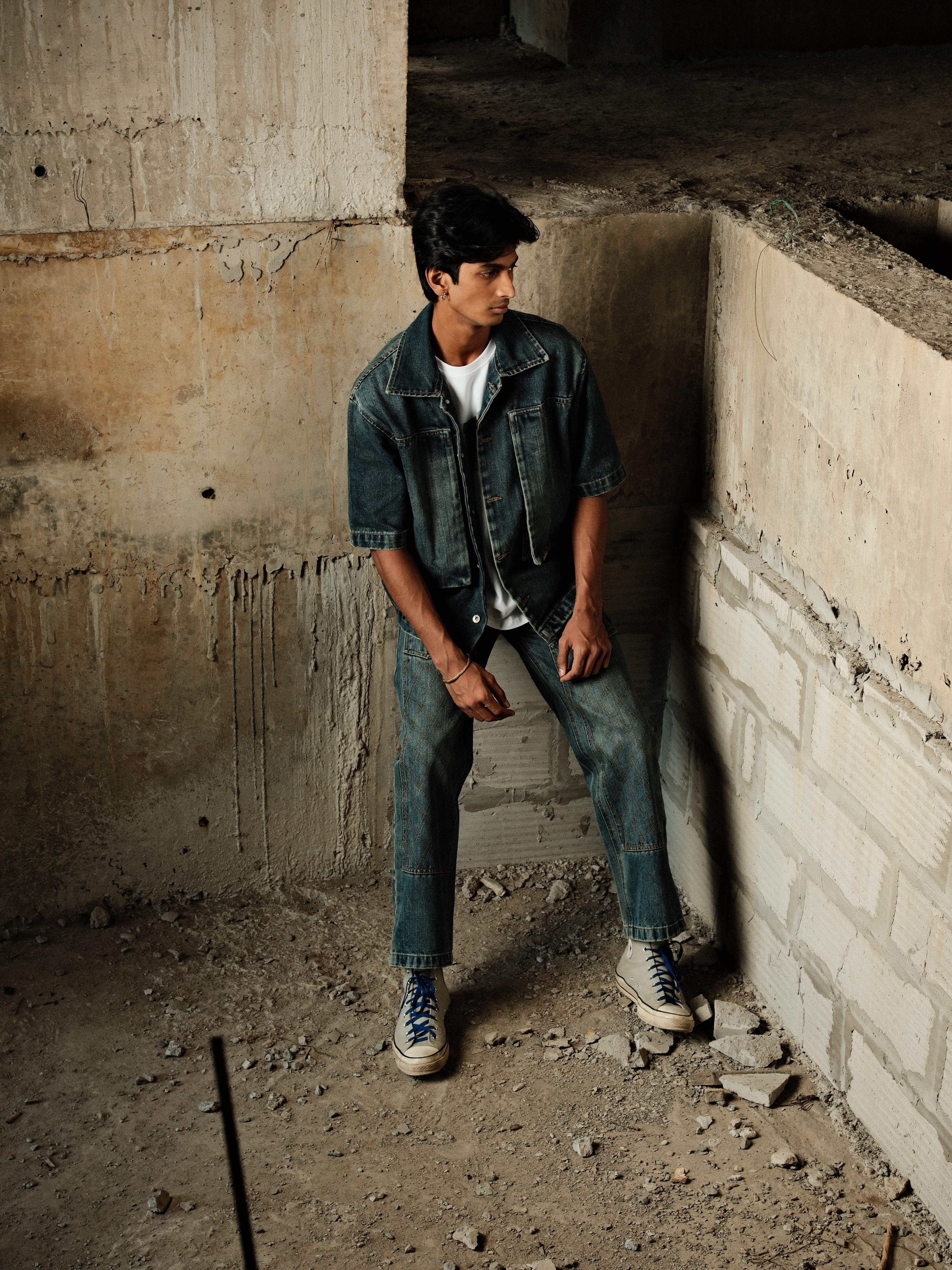 Utility Vault Denim Shirt -(Blue)