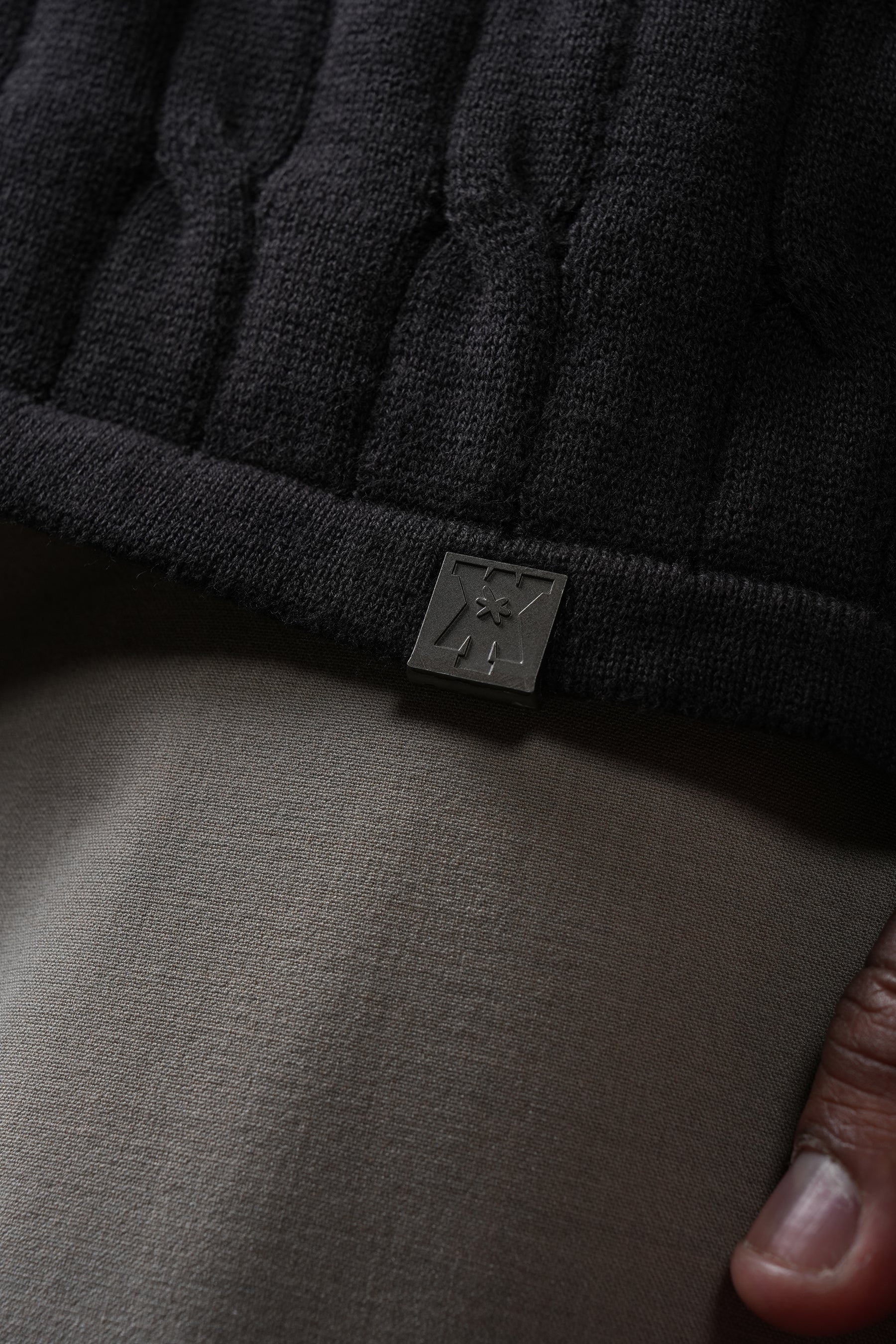 Pristine Cable Knit Polo - Shadow