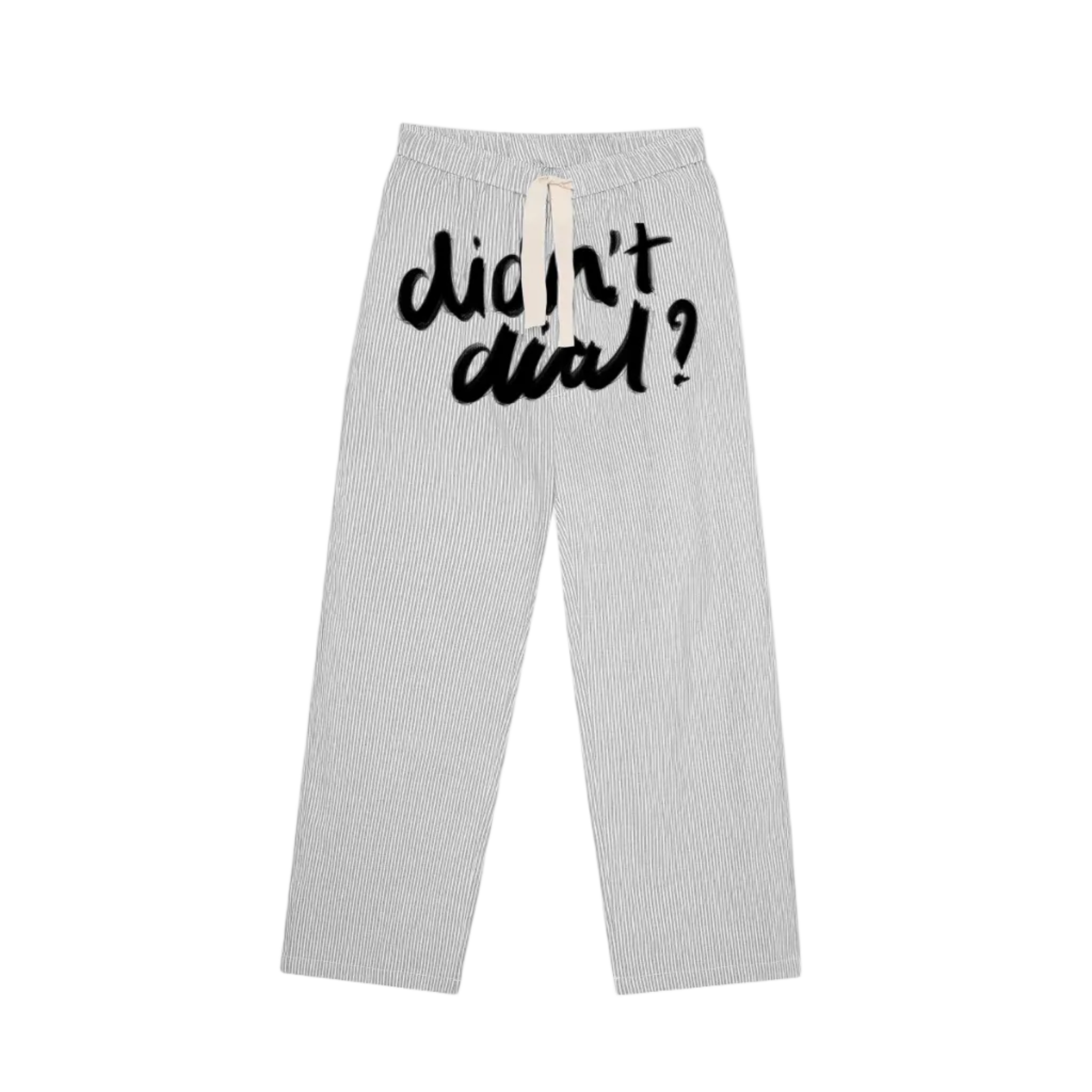 Didn't Dial Striped Pants | Pastel Grey