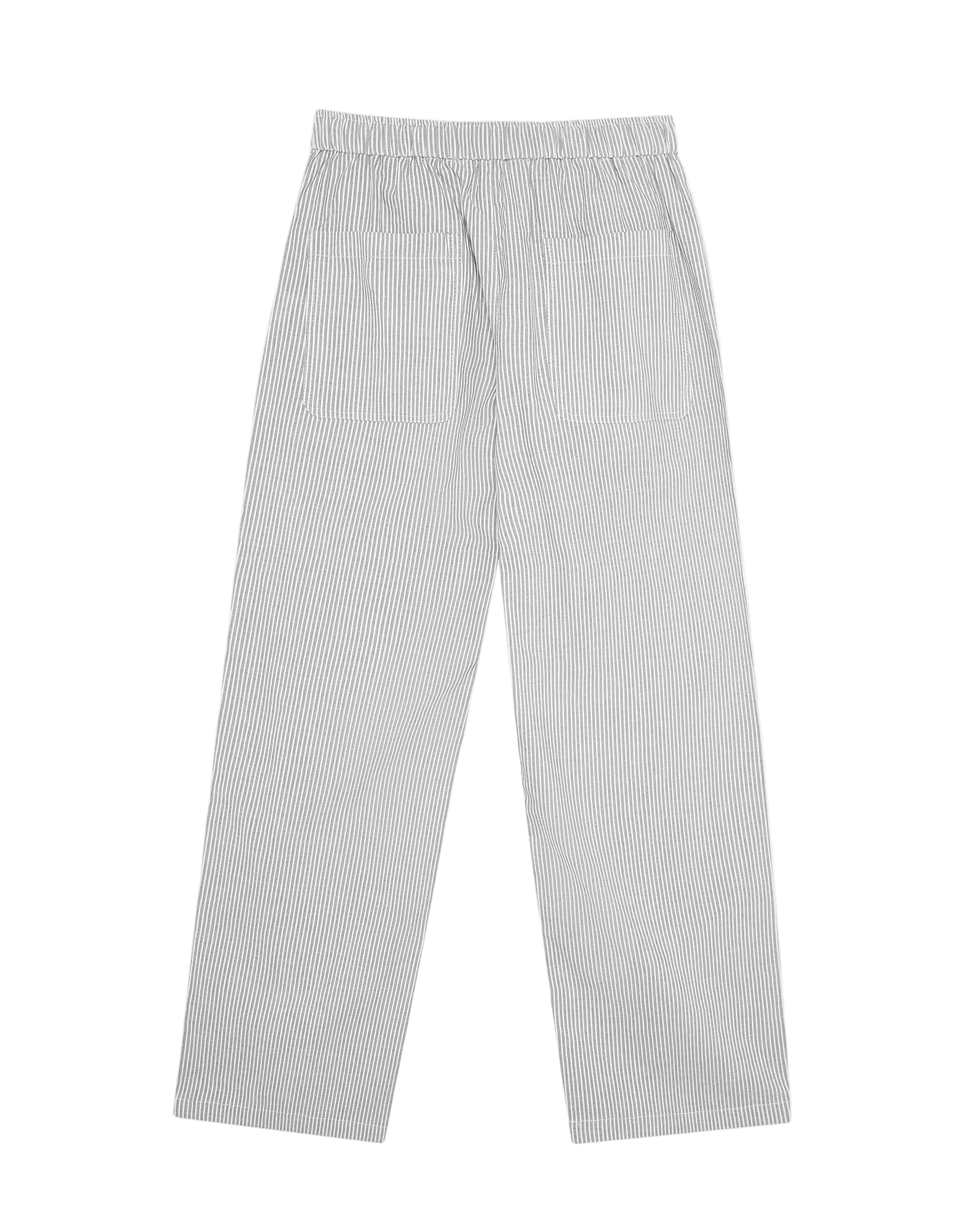 Didn't Dial Striped Pants | Pastel Grey