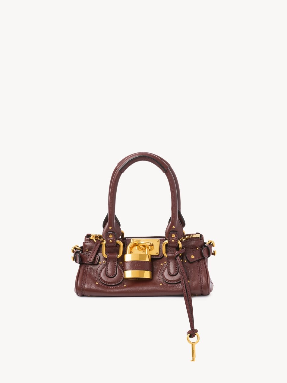 CHLOE Small Paddington bag in grained leather Crafty Brown