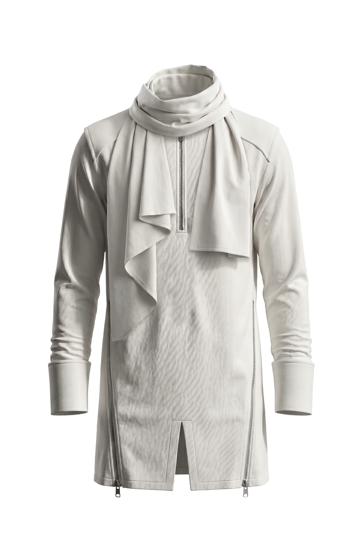 Draped Collar Kurta