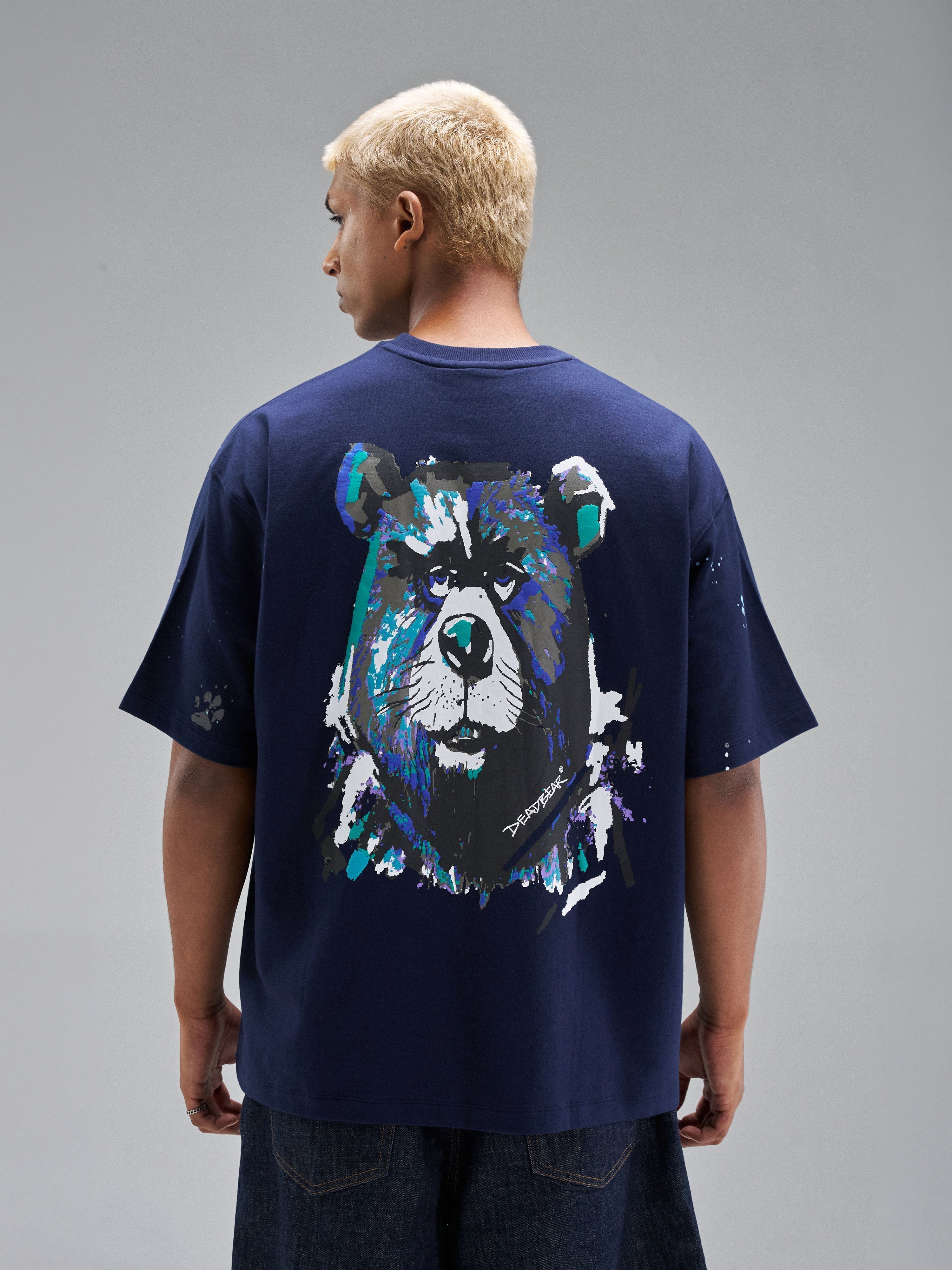 Grumpy Bear Tee Navy