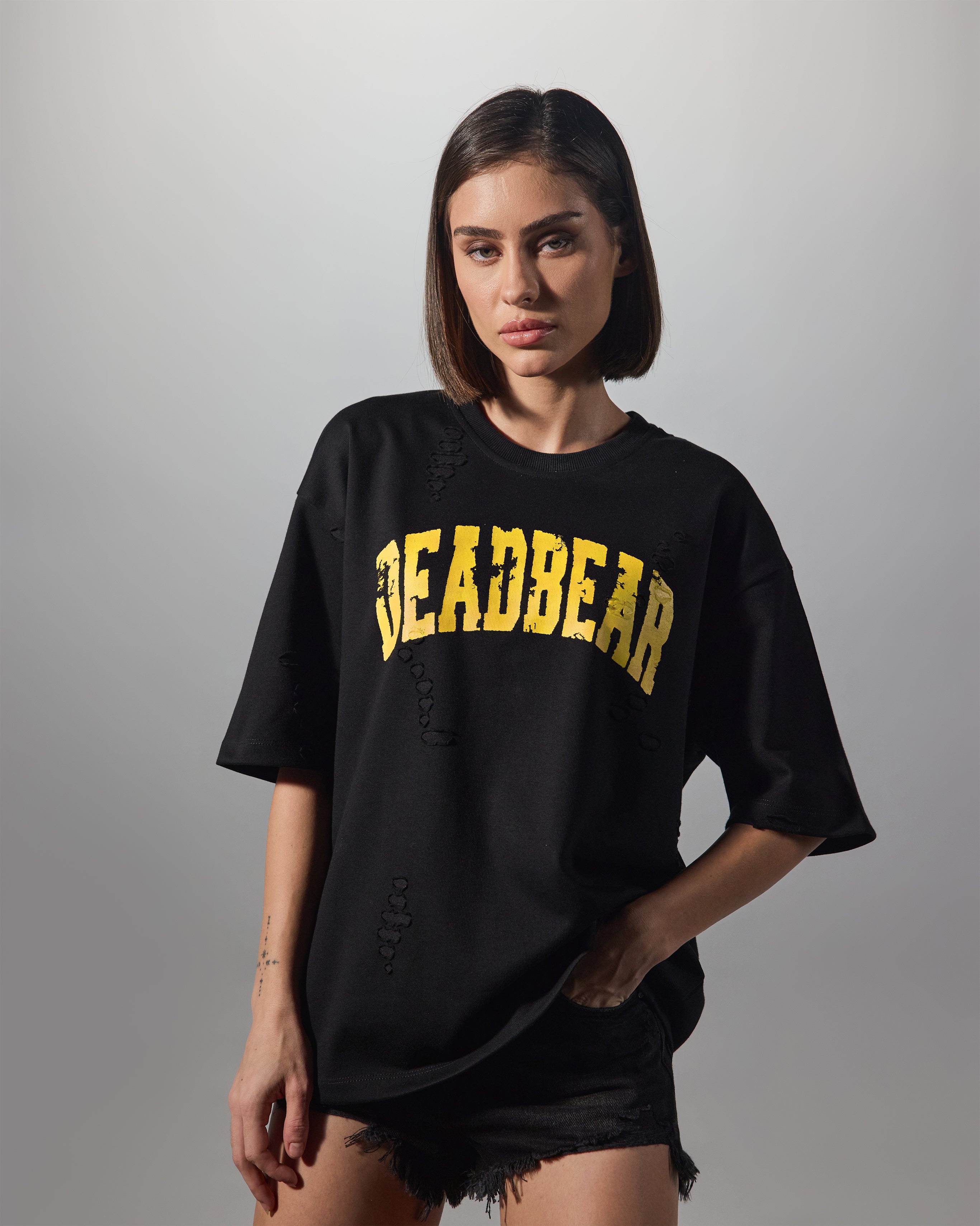 Distressed Black Tee 2.0