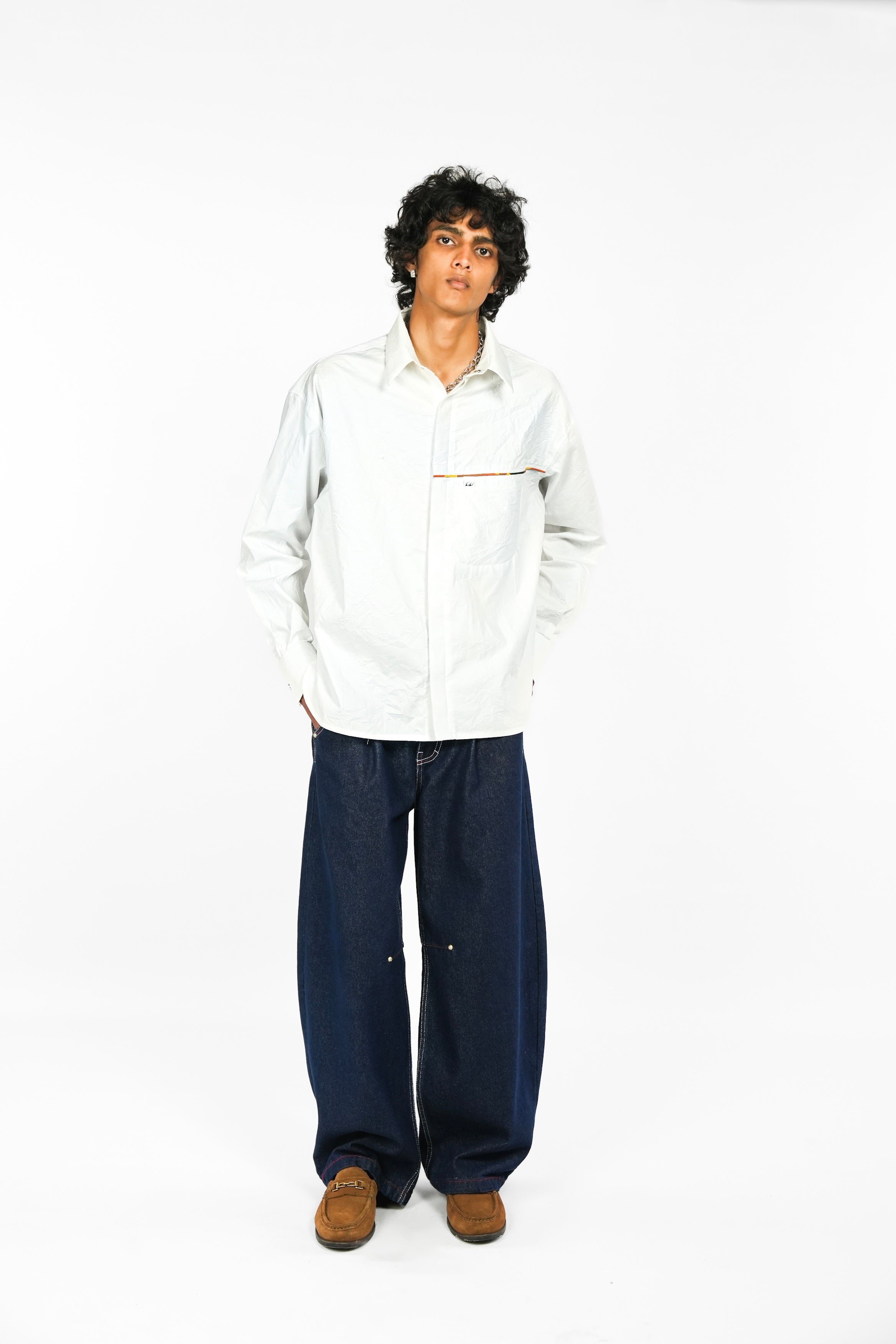 Crushed Shirt-White