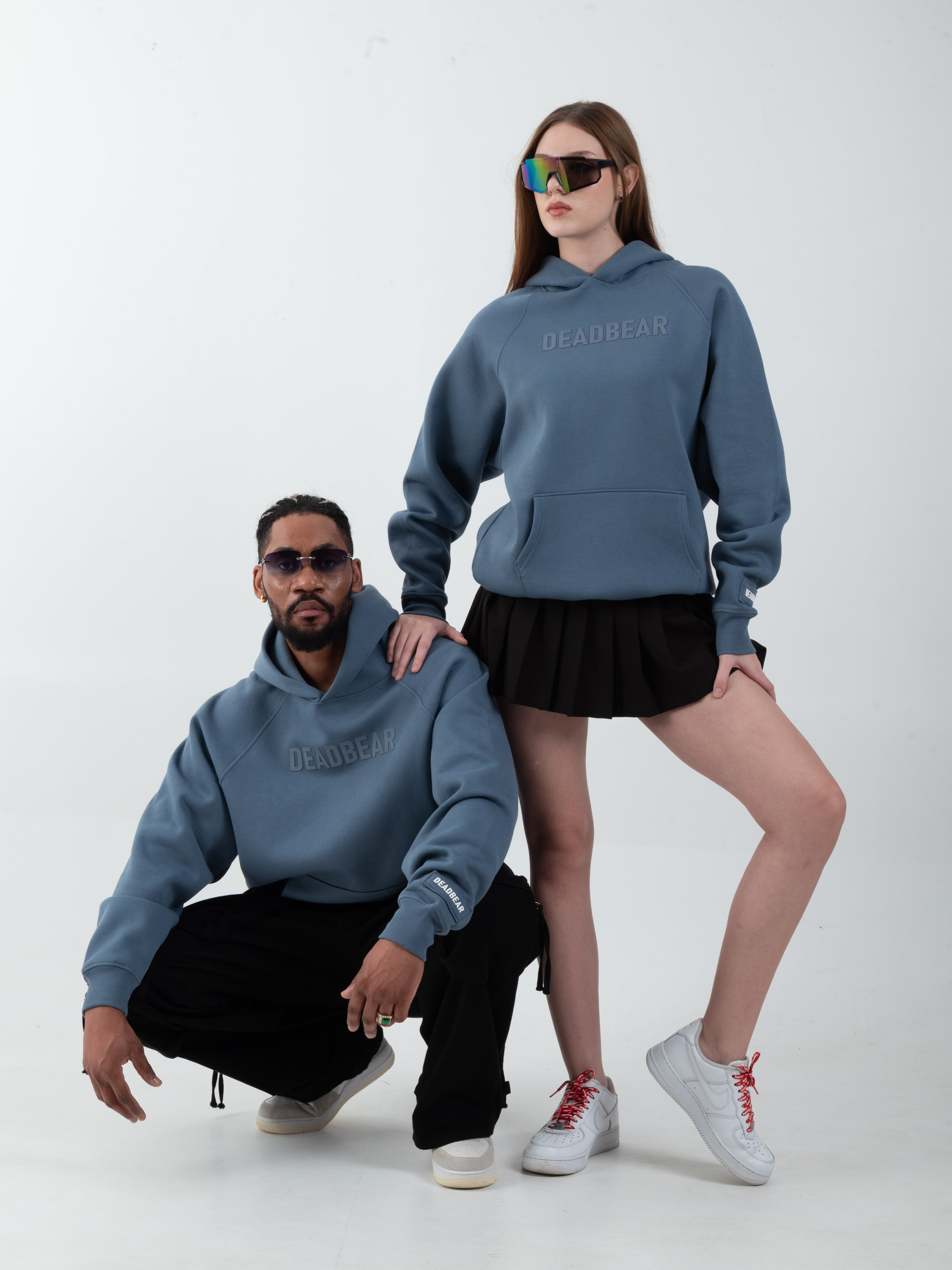 Basic Slate Blue Hoodie