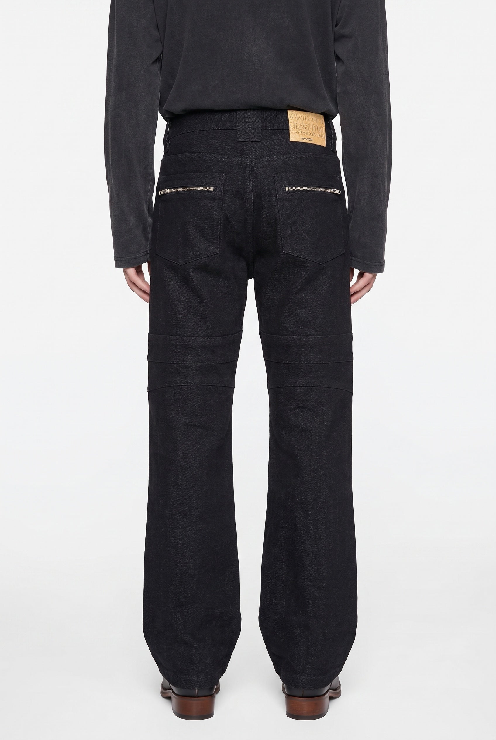 Biker Jeans - Black Slub - RTW