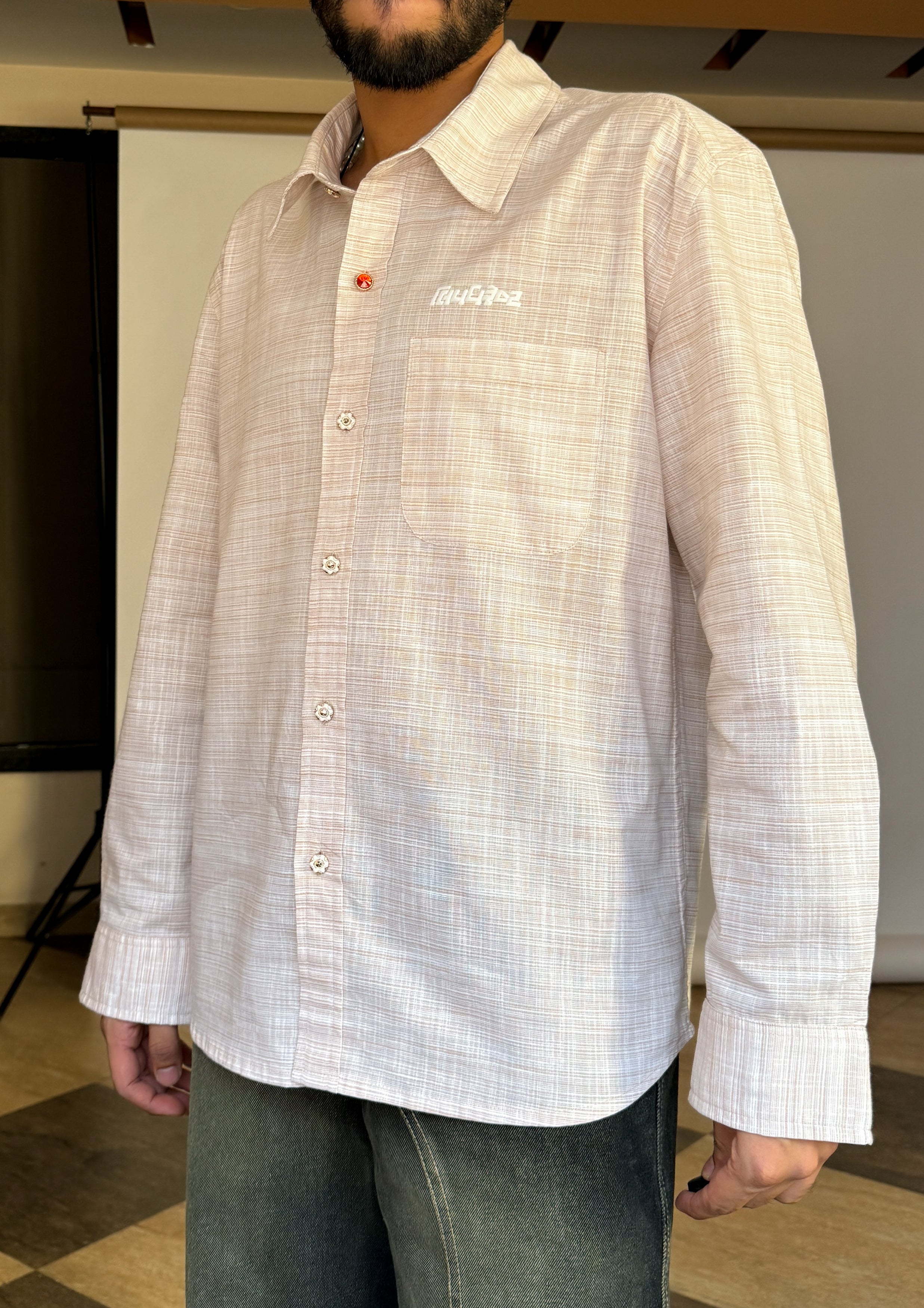 Cotton Antique Shirt - Cream RTW