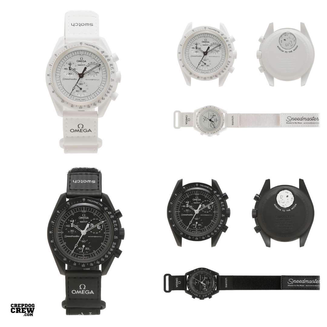 Swatch x Omega bioceramic moonswatch mission to moonphase snoopy combo