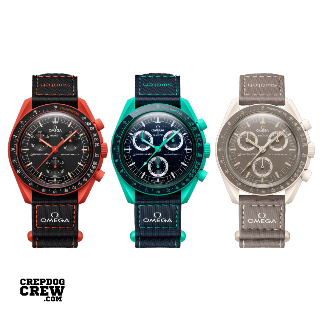 Swatch x Omega bioceramic moonswatch mission to earth set of 3