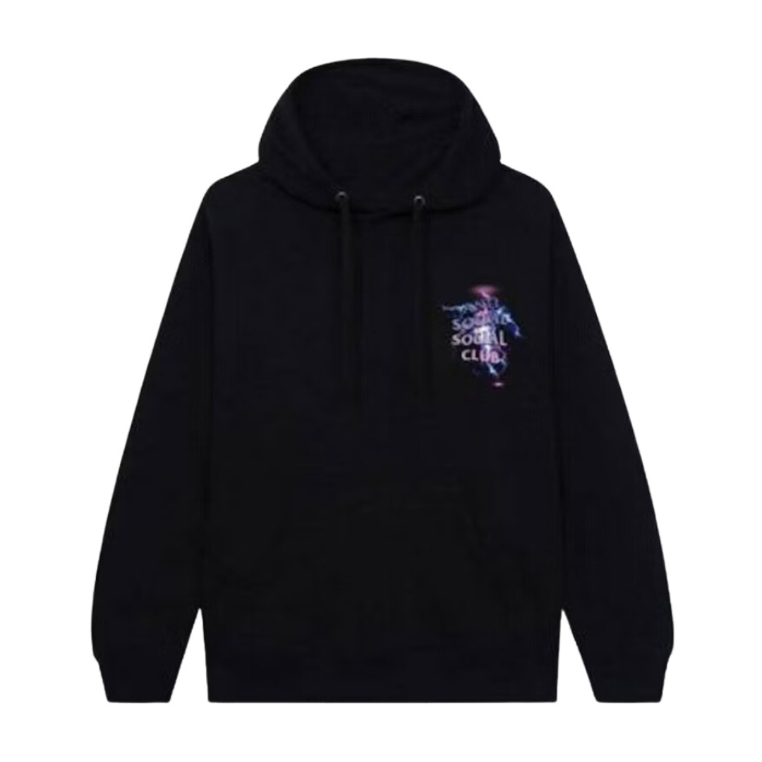 Anti Social Social Club Bolt From The Blue Hoodie Black