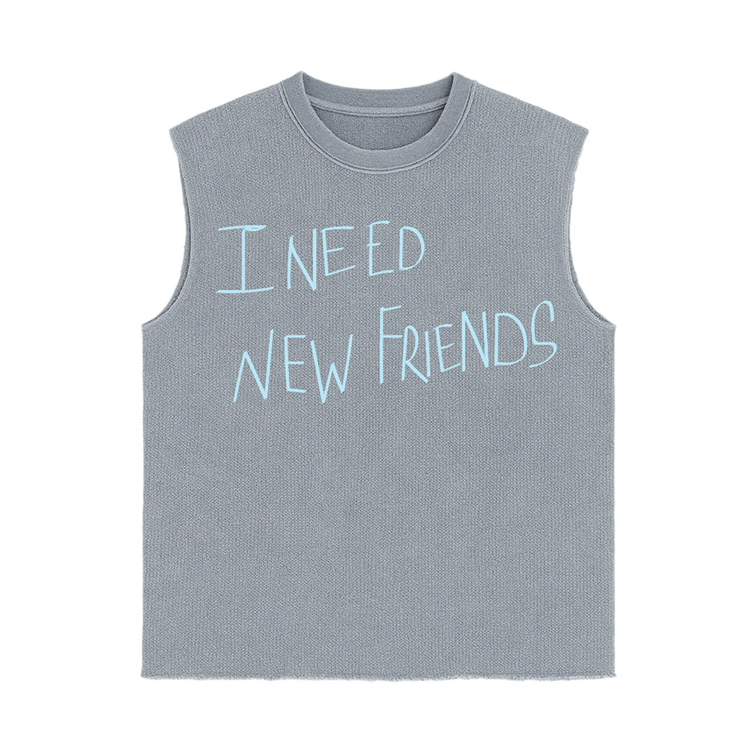 'New Friends' Sleeveless Tee