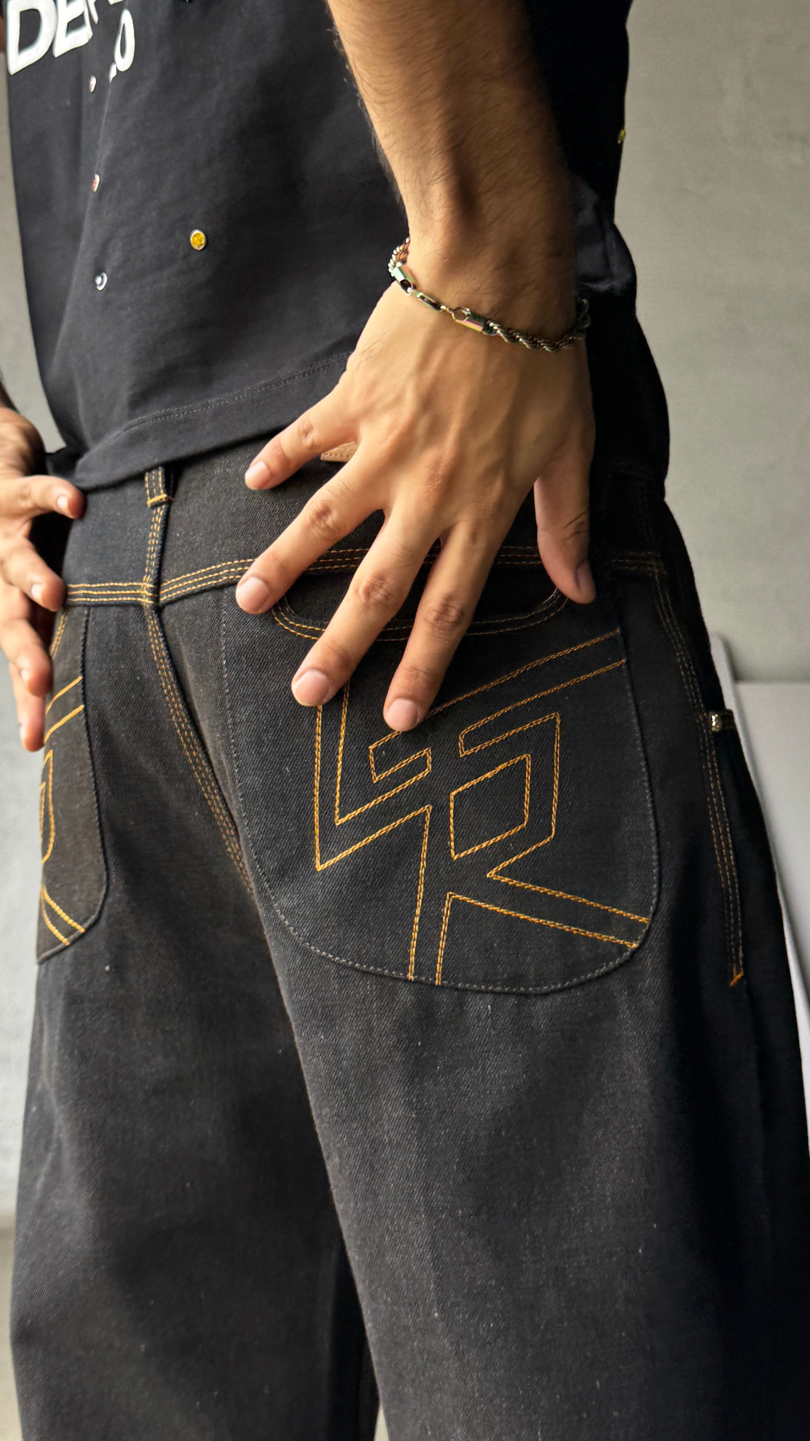 Raw coffee jeans masti flared pharrel - RTW