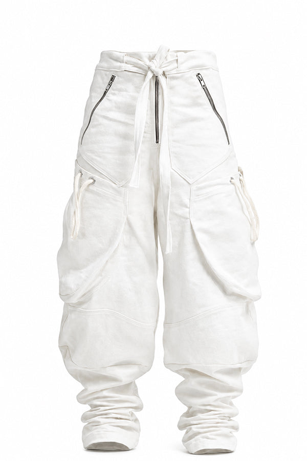 Churidar Cargo Pants (Limited White Ver.)