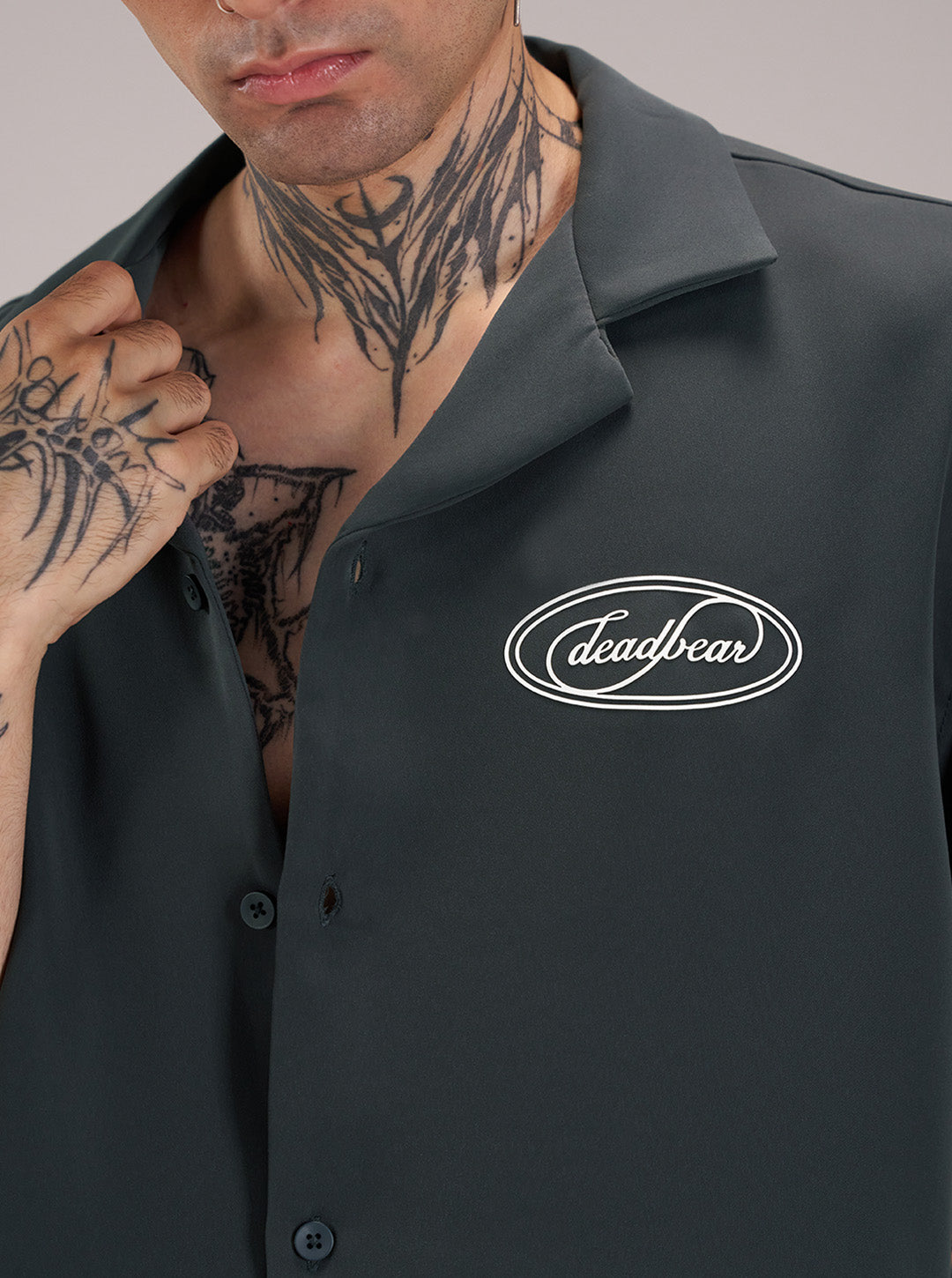Signature Bowling Shirt Grey