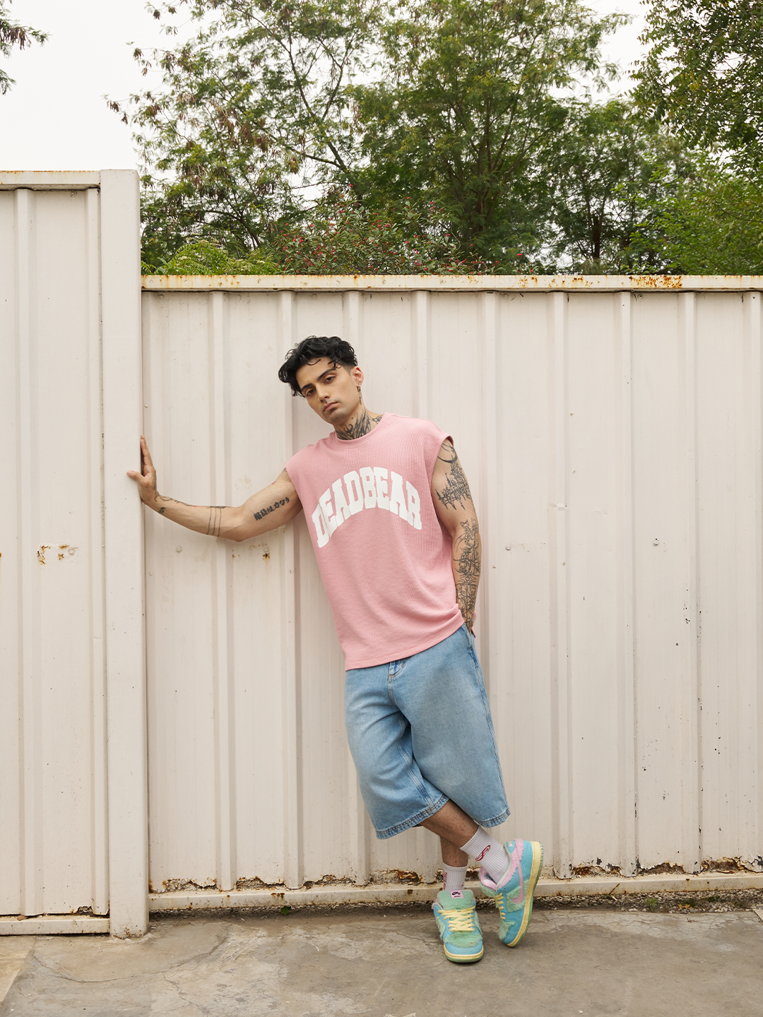 Waffle Tank Pink