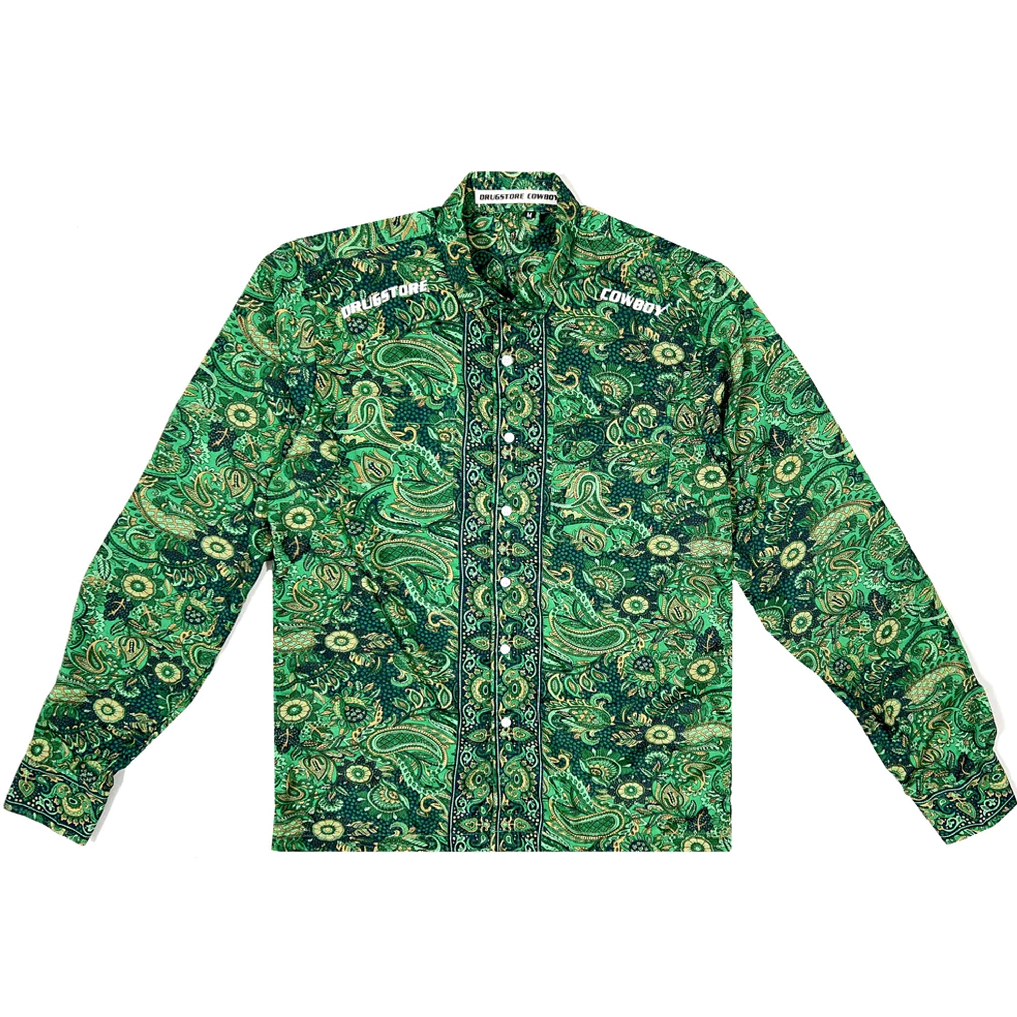 Forest Green Silk Satin Full-Sleeve Shirt
