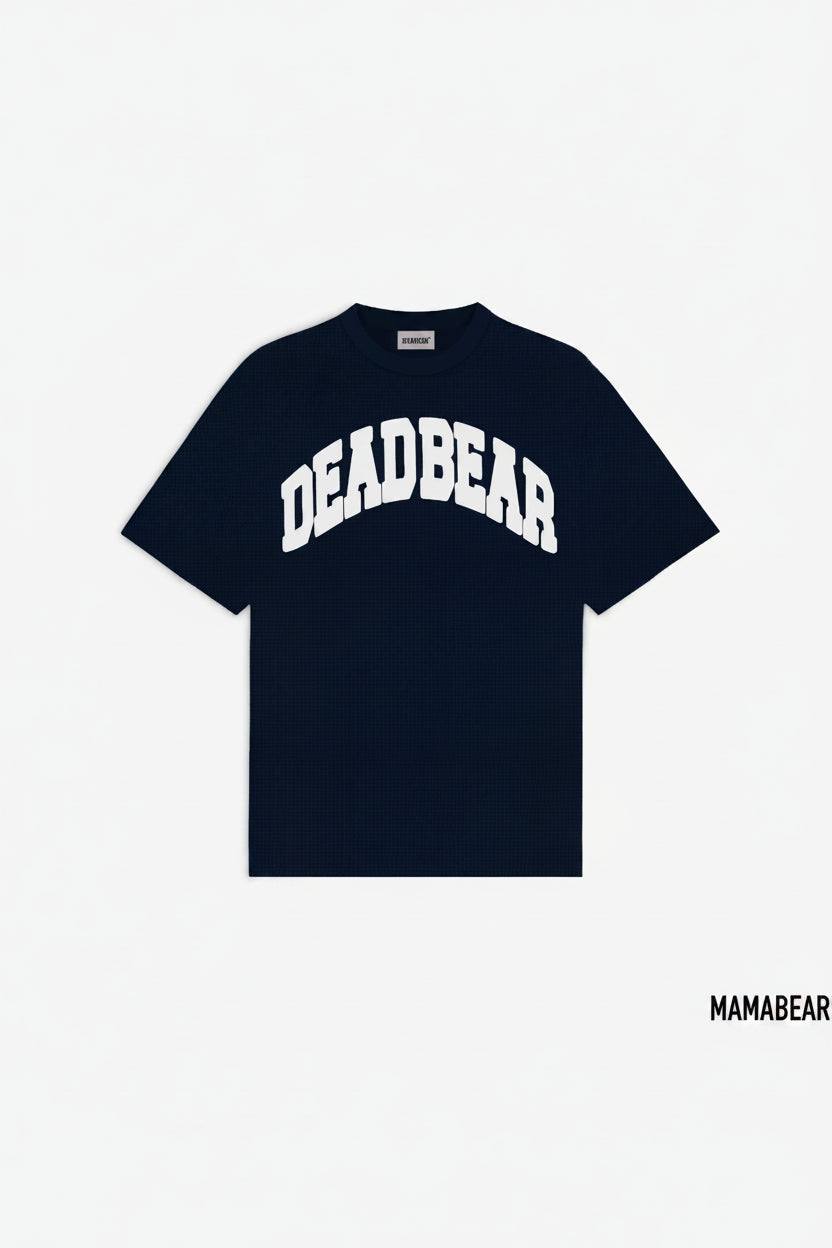 Babybear Waffle Tee Navy - for kids