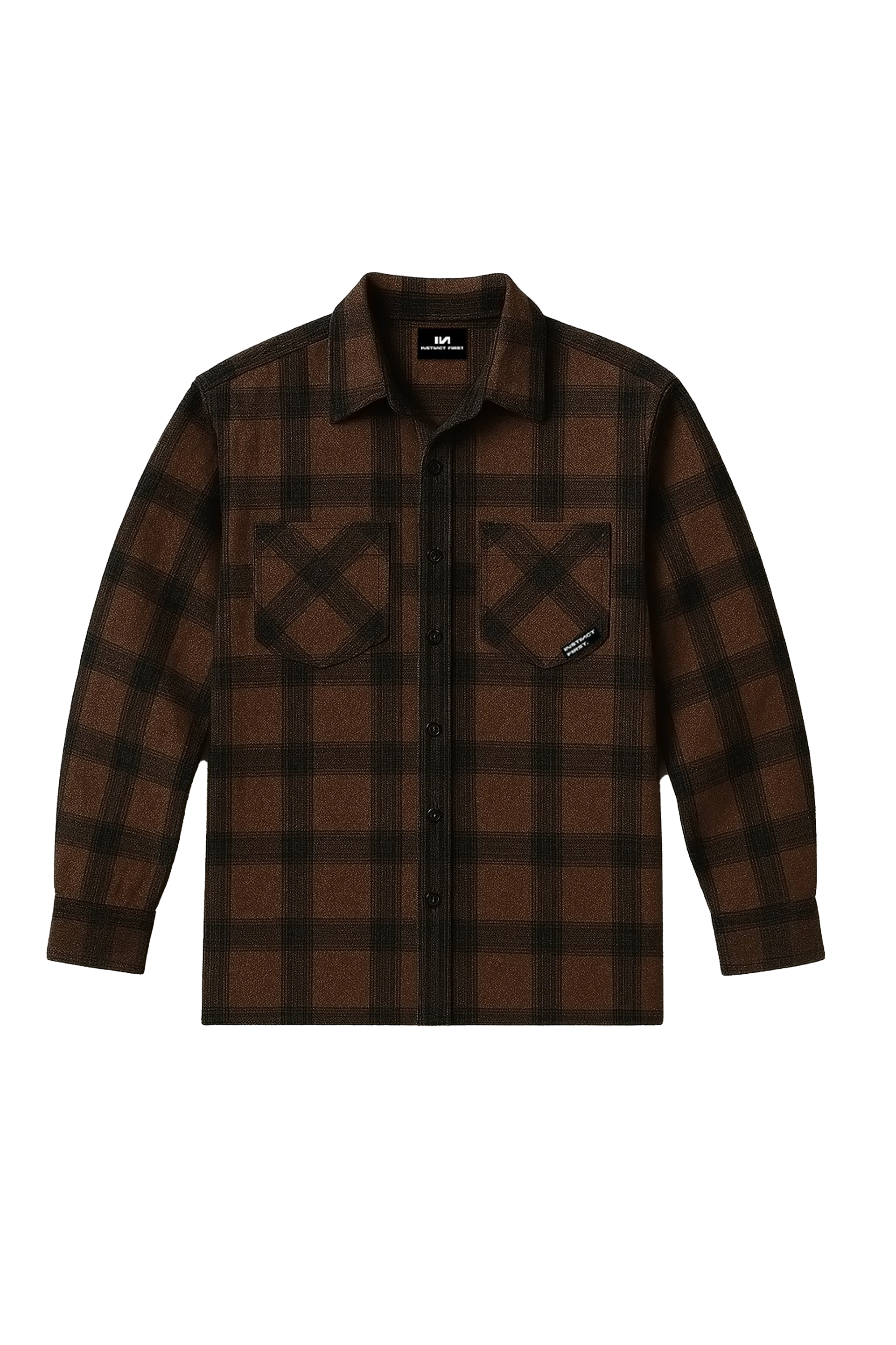 Fusion Flannel Shirt -(Brown)