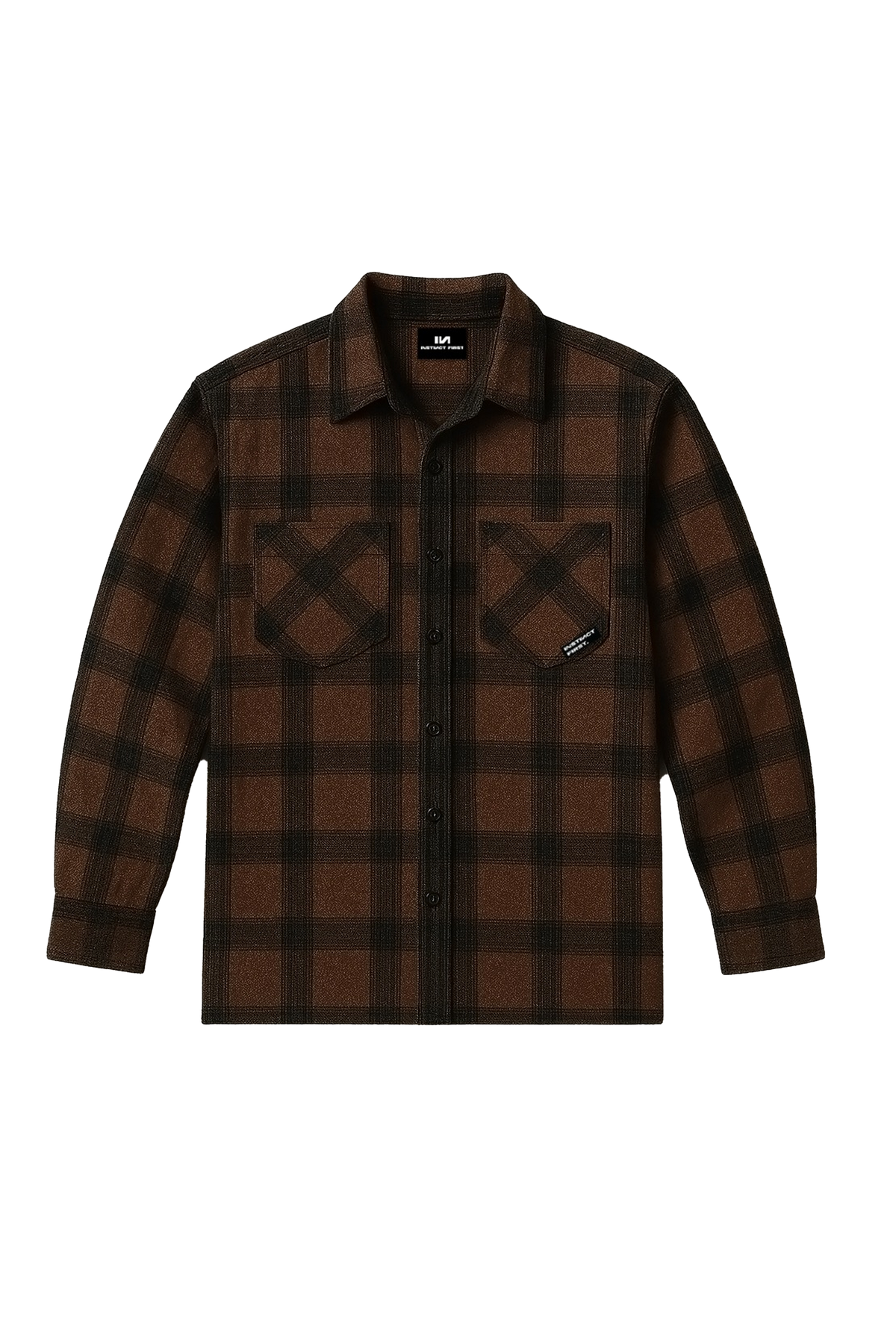 Fusion Flannel Shirt -(Brown)