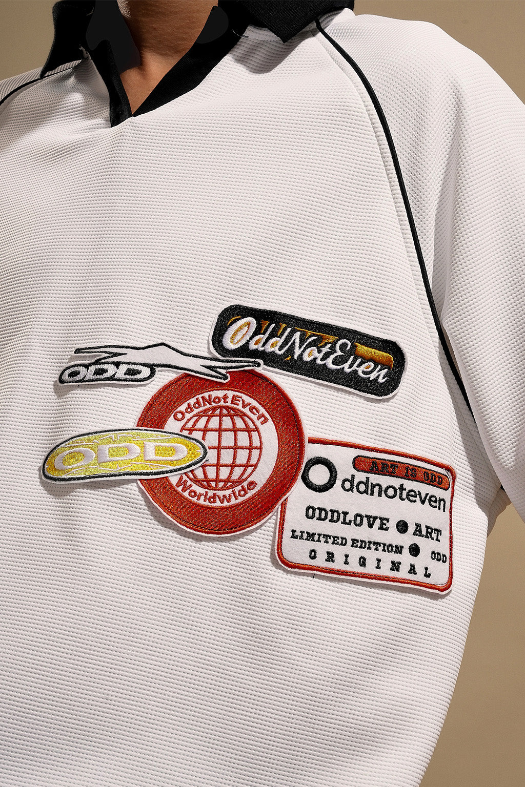 ODD White Polo T-shirt by Crepdog Crew