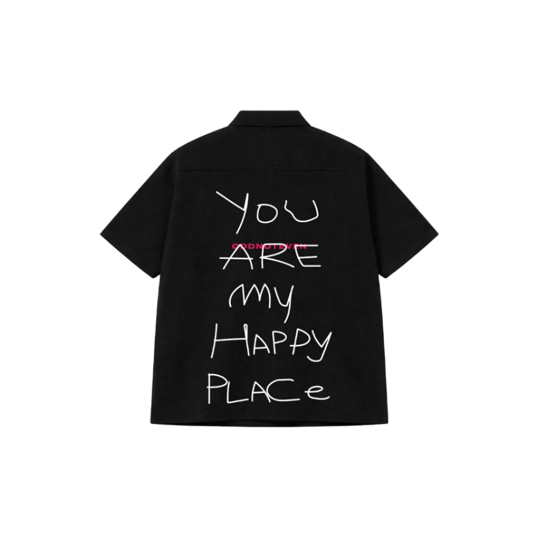 You're My Happy Place Black Shirt