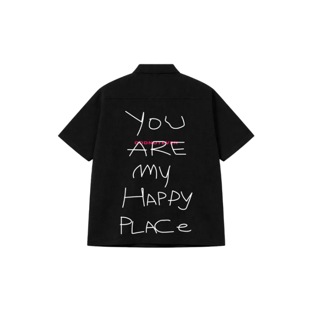 You're My Happy Place Black Shirt