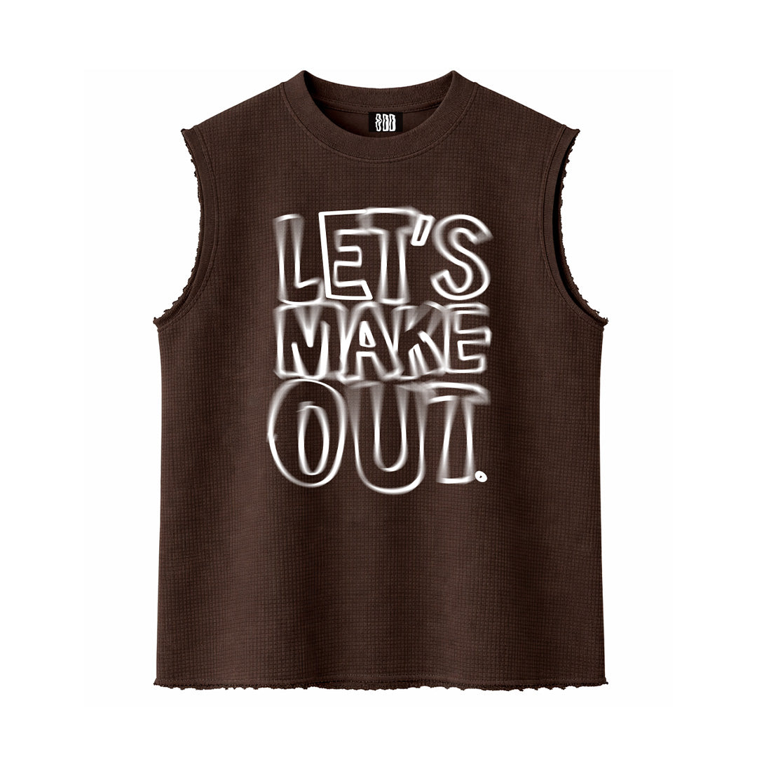 ODD ASAP Makeout Brown Sleeveless T Shirt