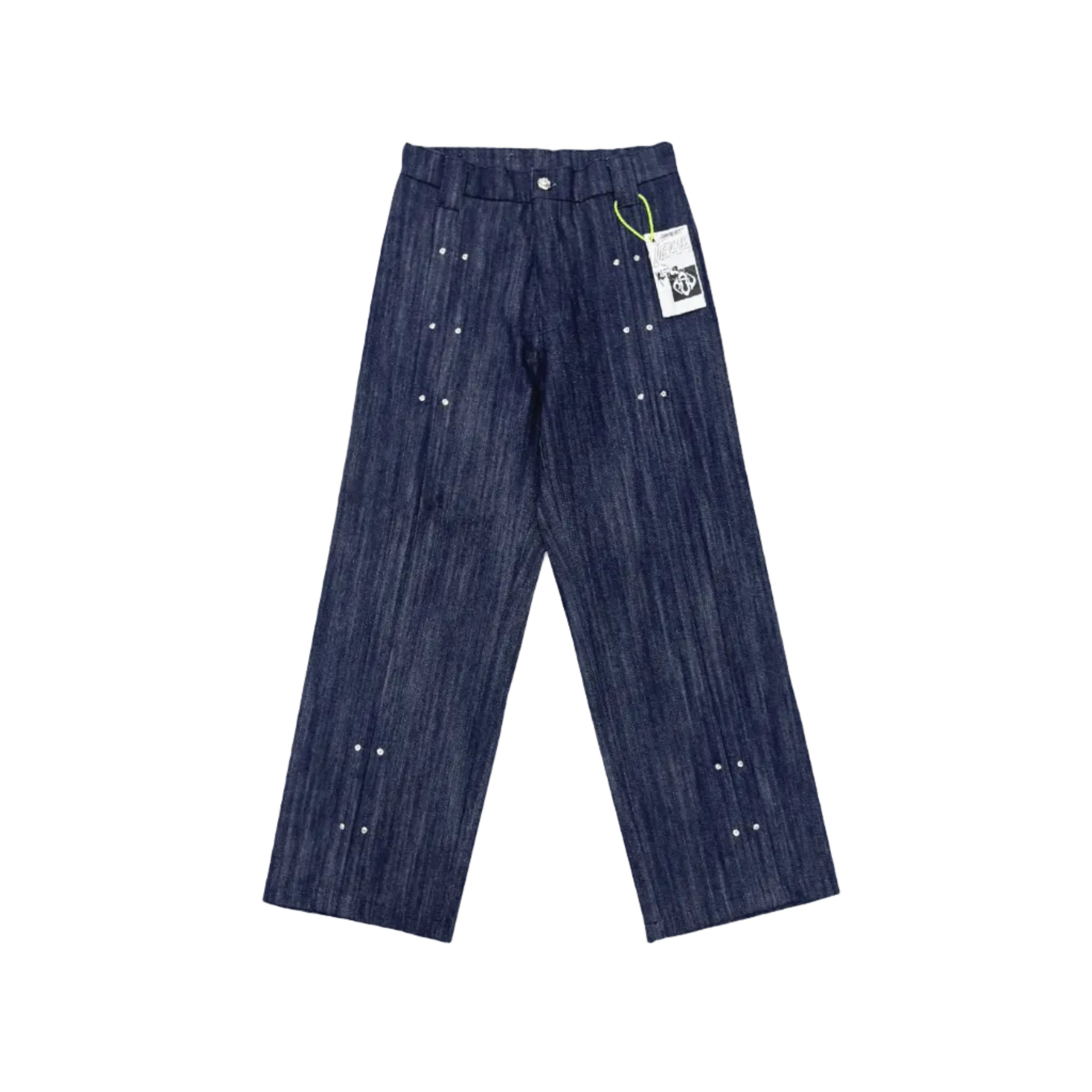 Pleated Slub Jeans- Indigo - MTM