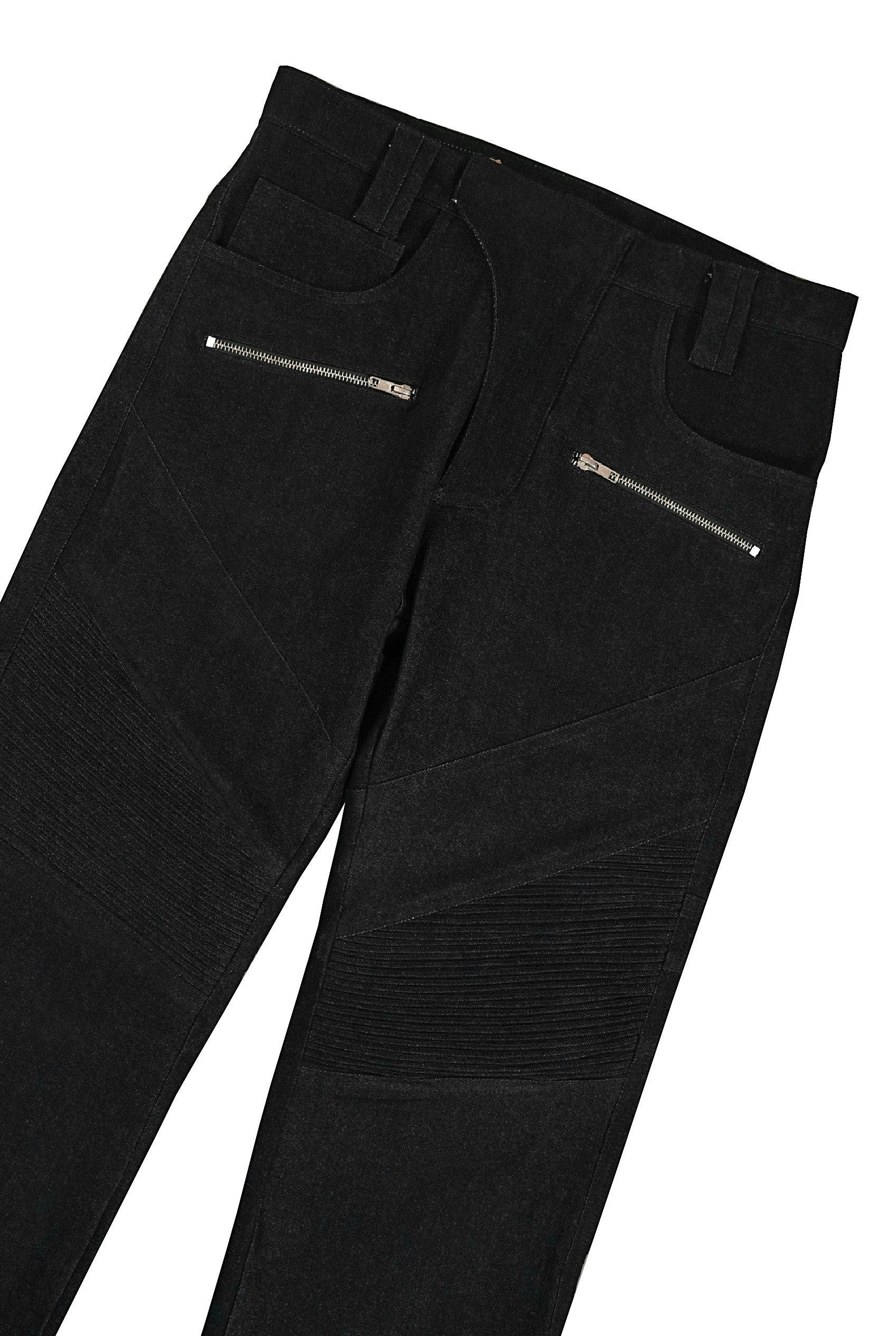 Biker Jeans - Black Slub - RTW